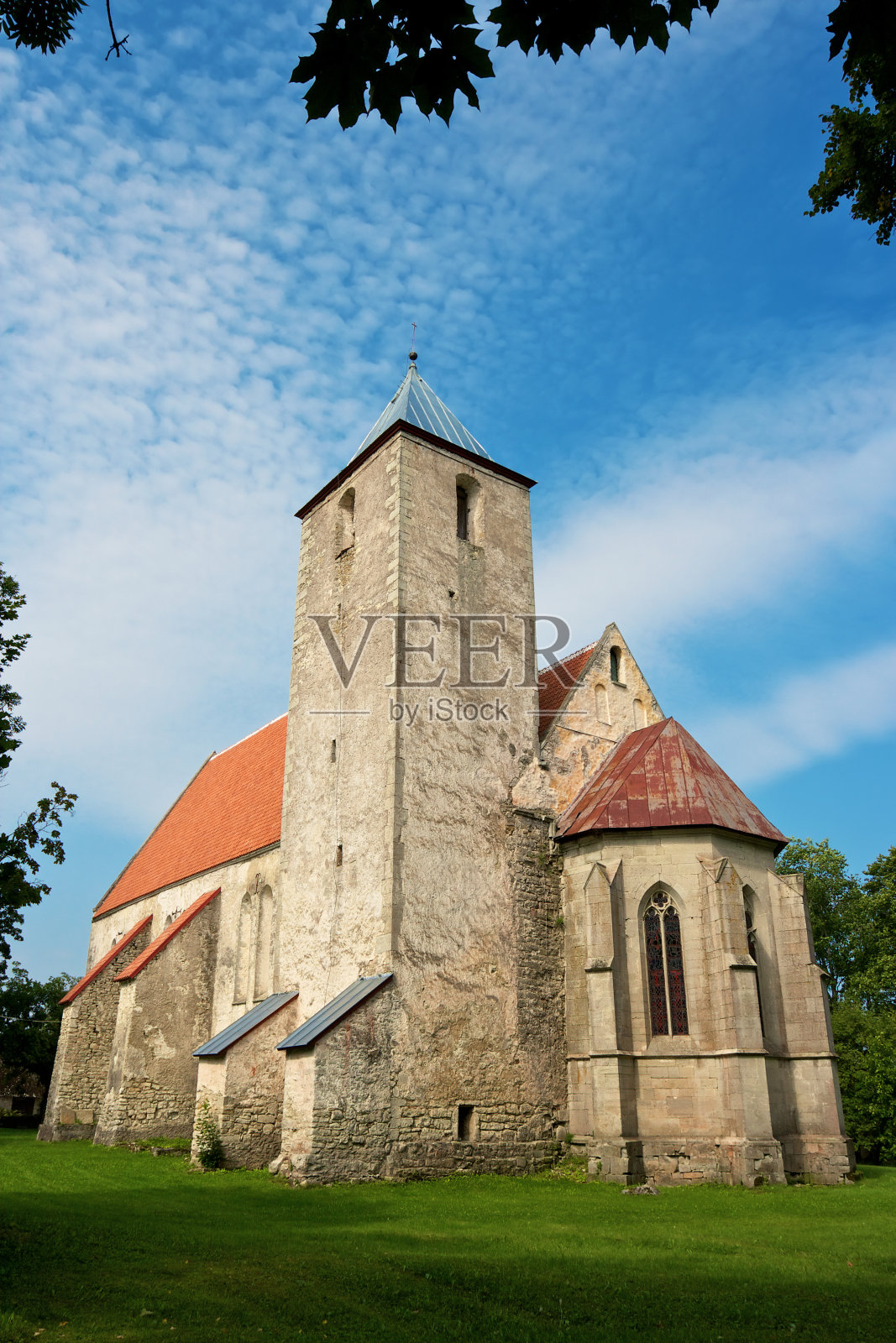 Valjala教堂，Saaremaa，爱沙尼亚照片摄影图片