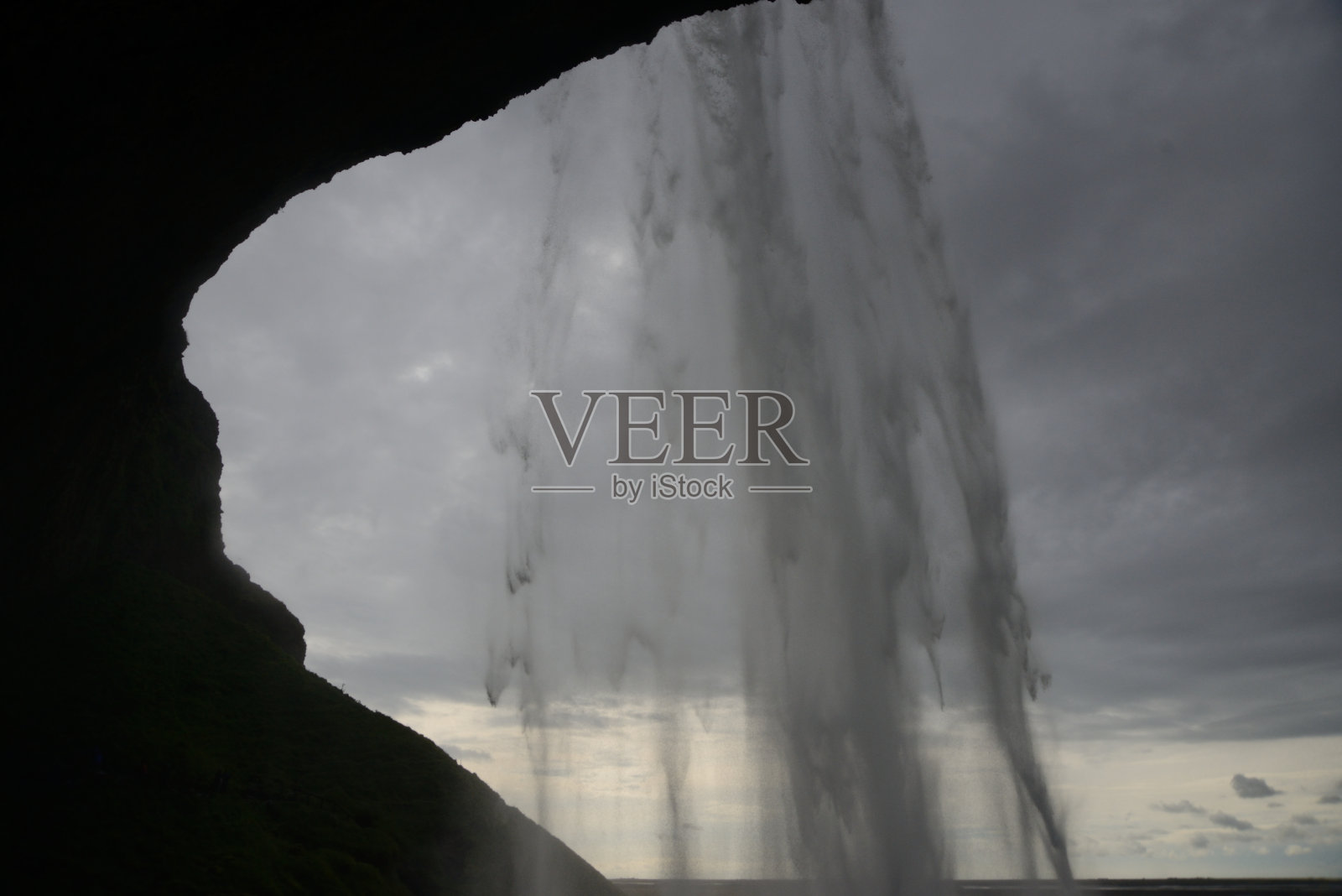 Wasserfall在岛照片摄影图片