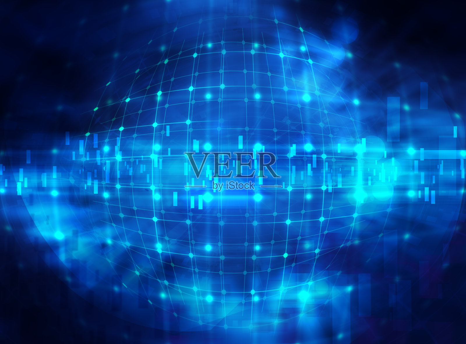 彩色几何网格和模糊抽象背景照片摄影图片