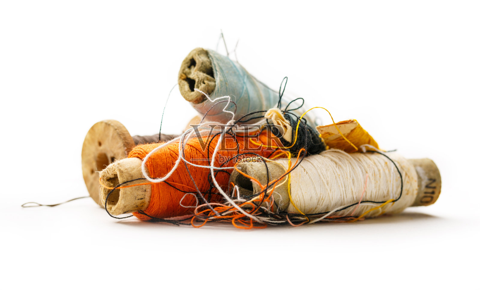 用线轴缝制物品照片摄影图片