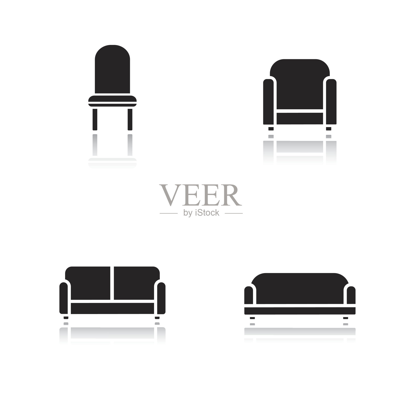 软家具图标插画图片素材