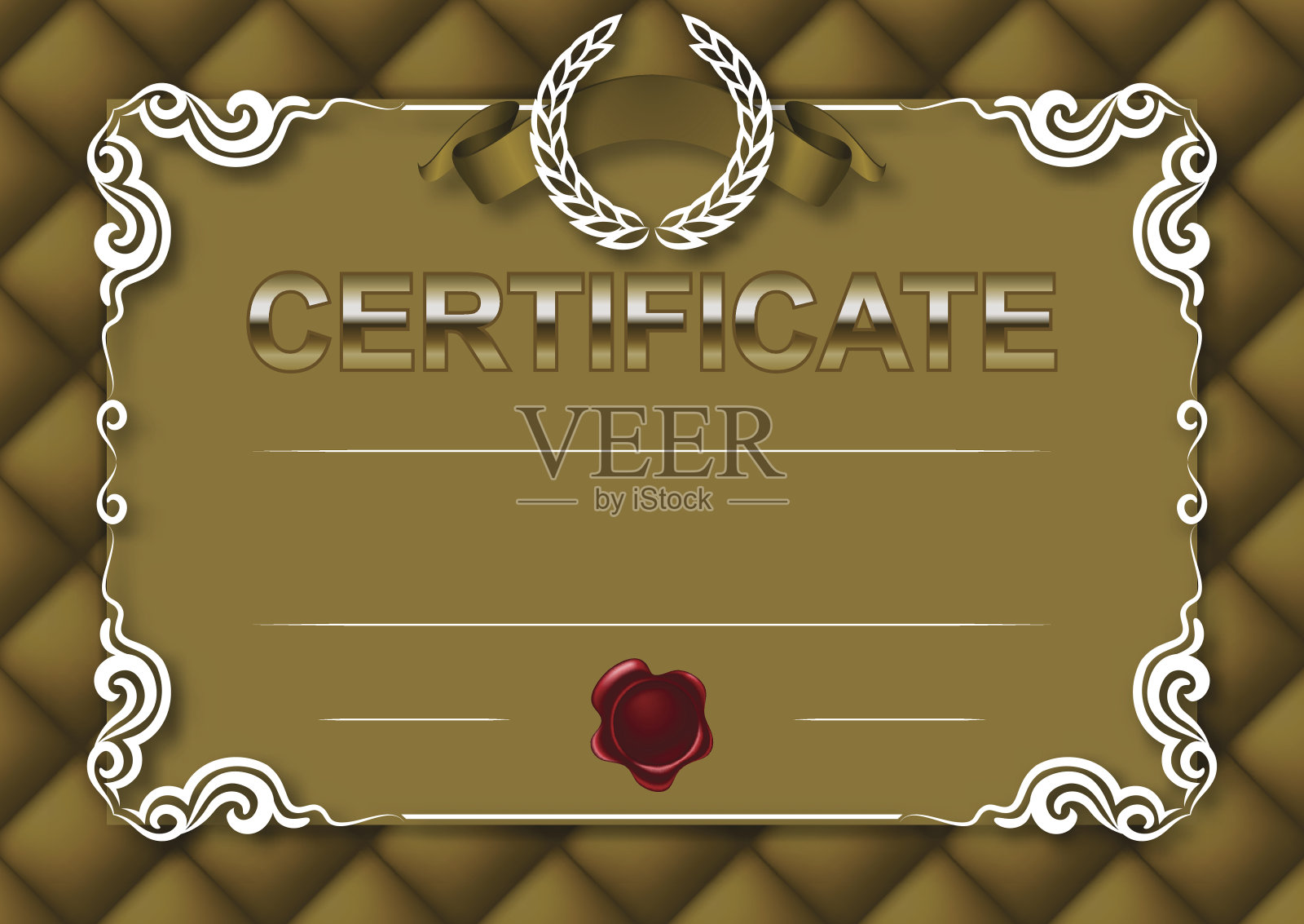 证书、文凭模板优雅插画图片素材