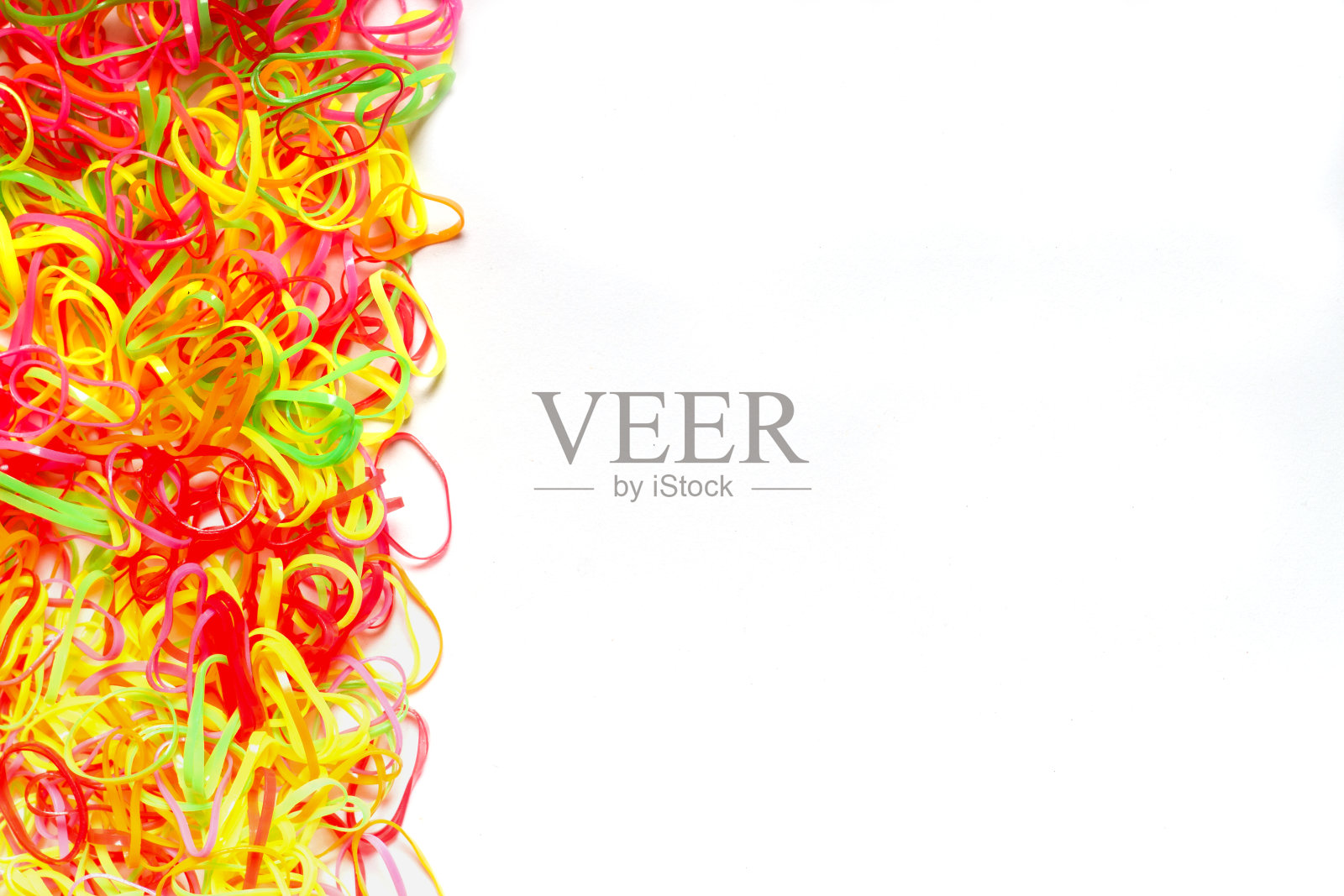 鲜艳多彩的塑料带背景照片摄影图片