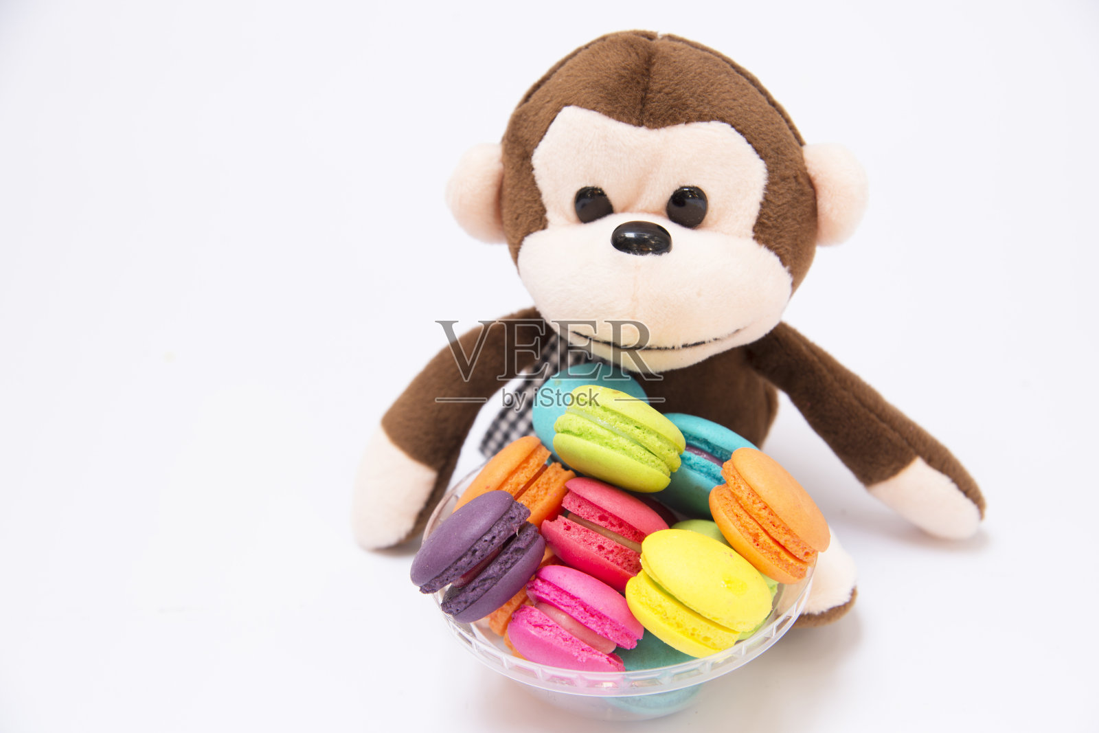 奶油夹心猴饼。照片摄影图片