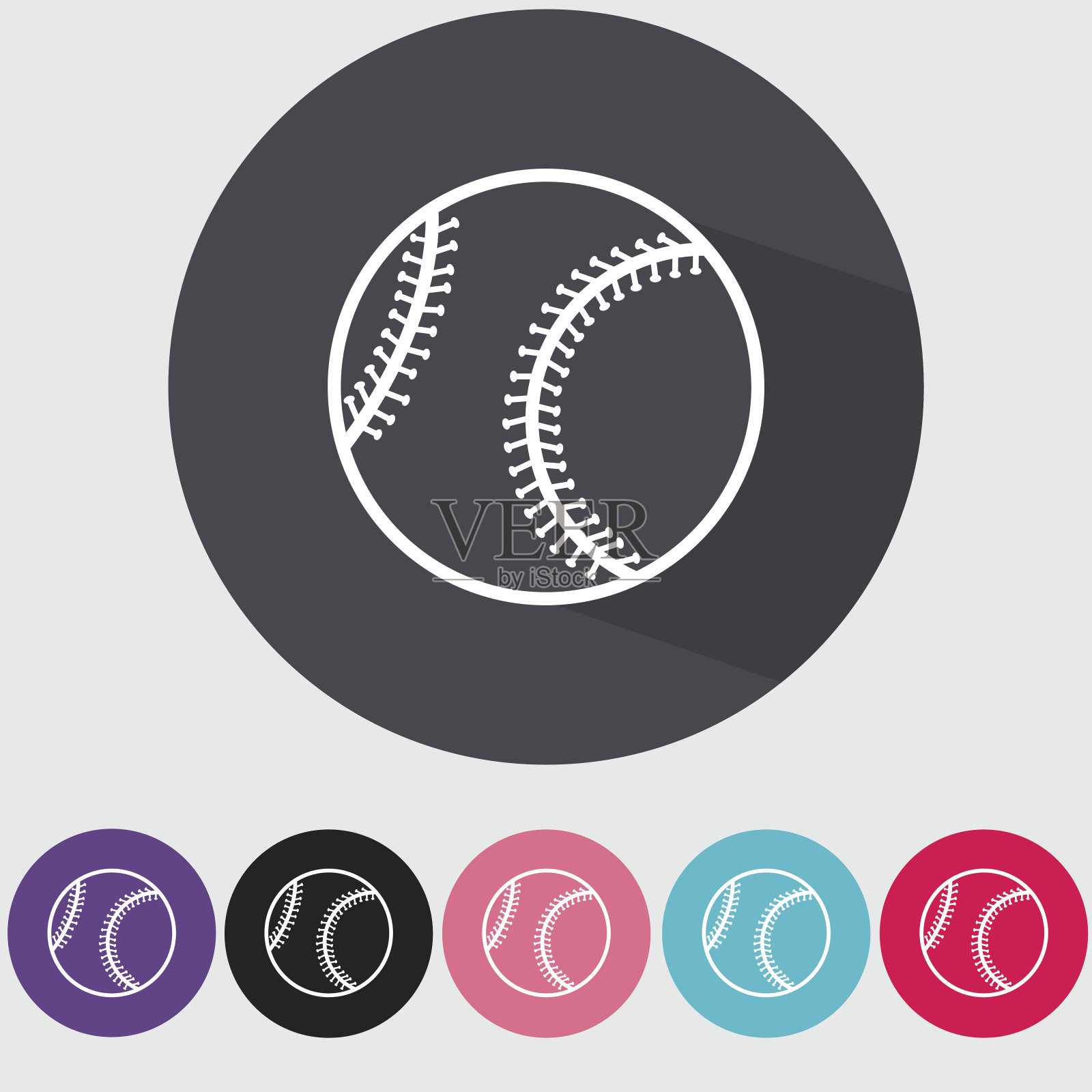 棒球图标。插画图片素材