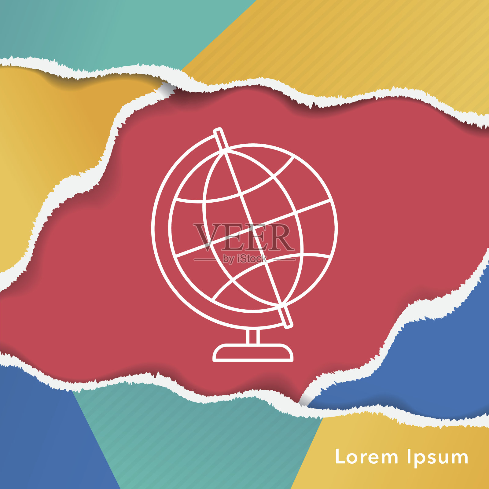 环球行图标插画图片素材