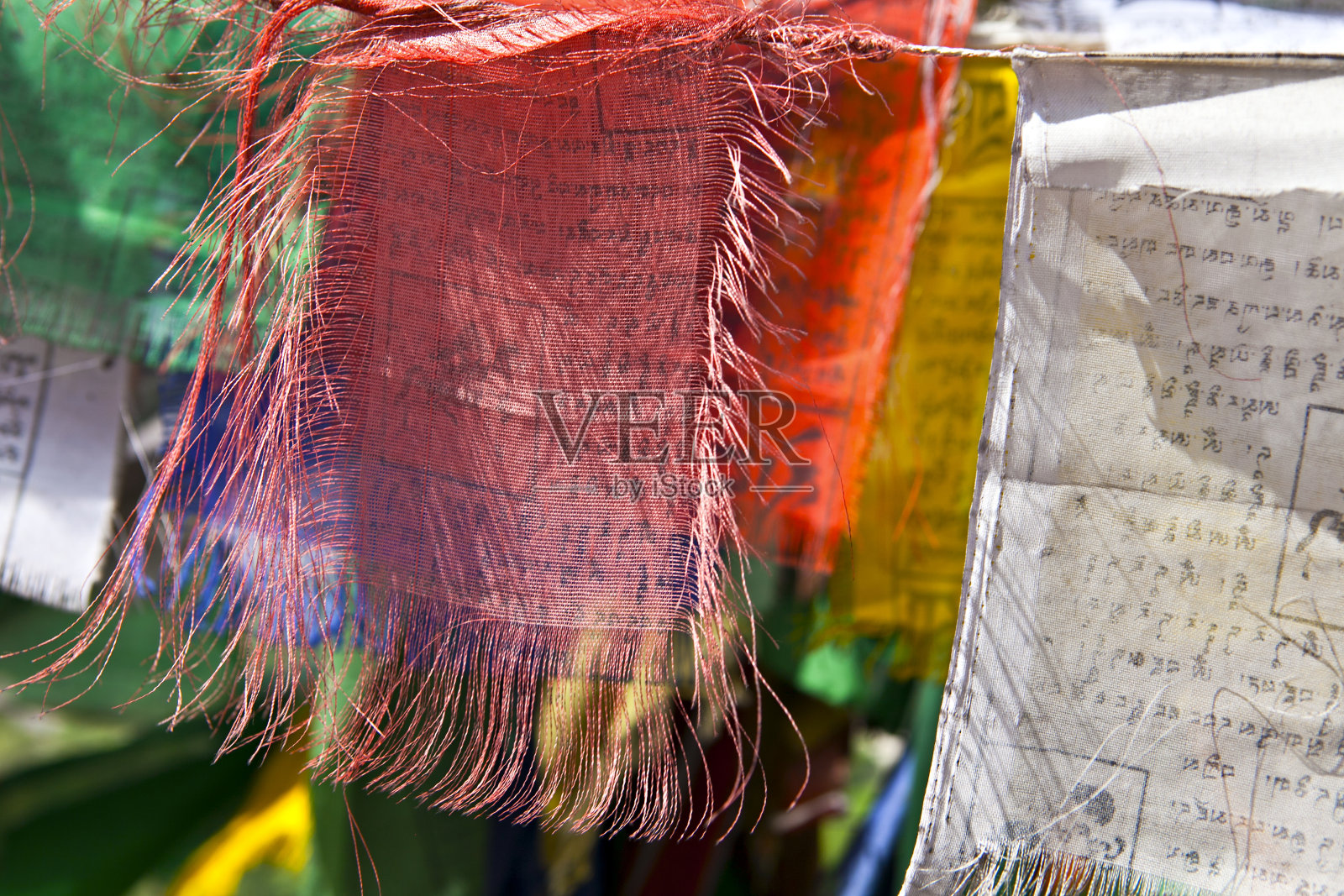 西藏祈祷旗照片摄影图片