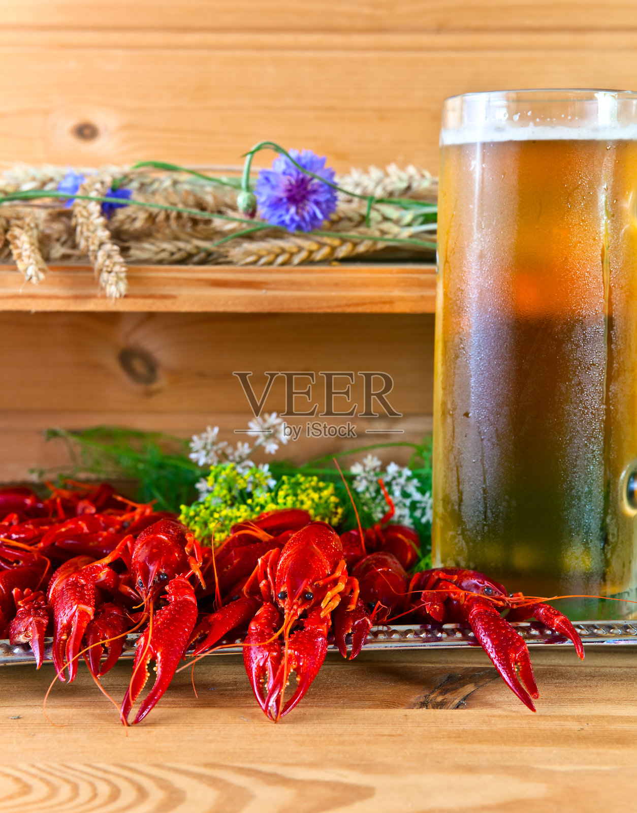 煮熟的龙虾照片摄影图片