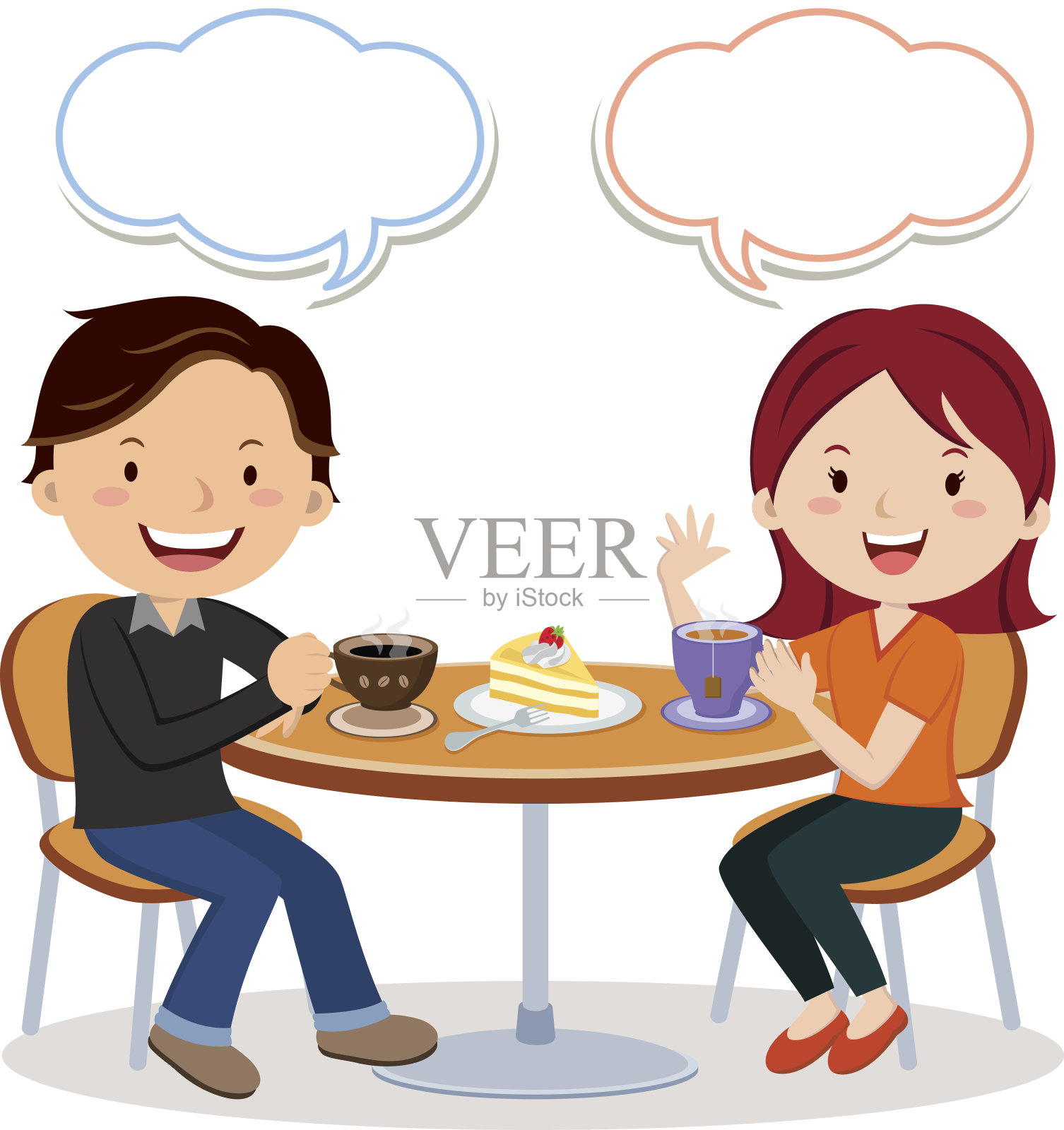 咖啡和茶时间设计元素图片