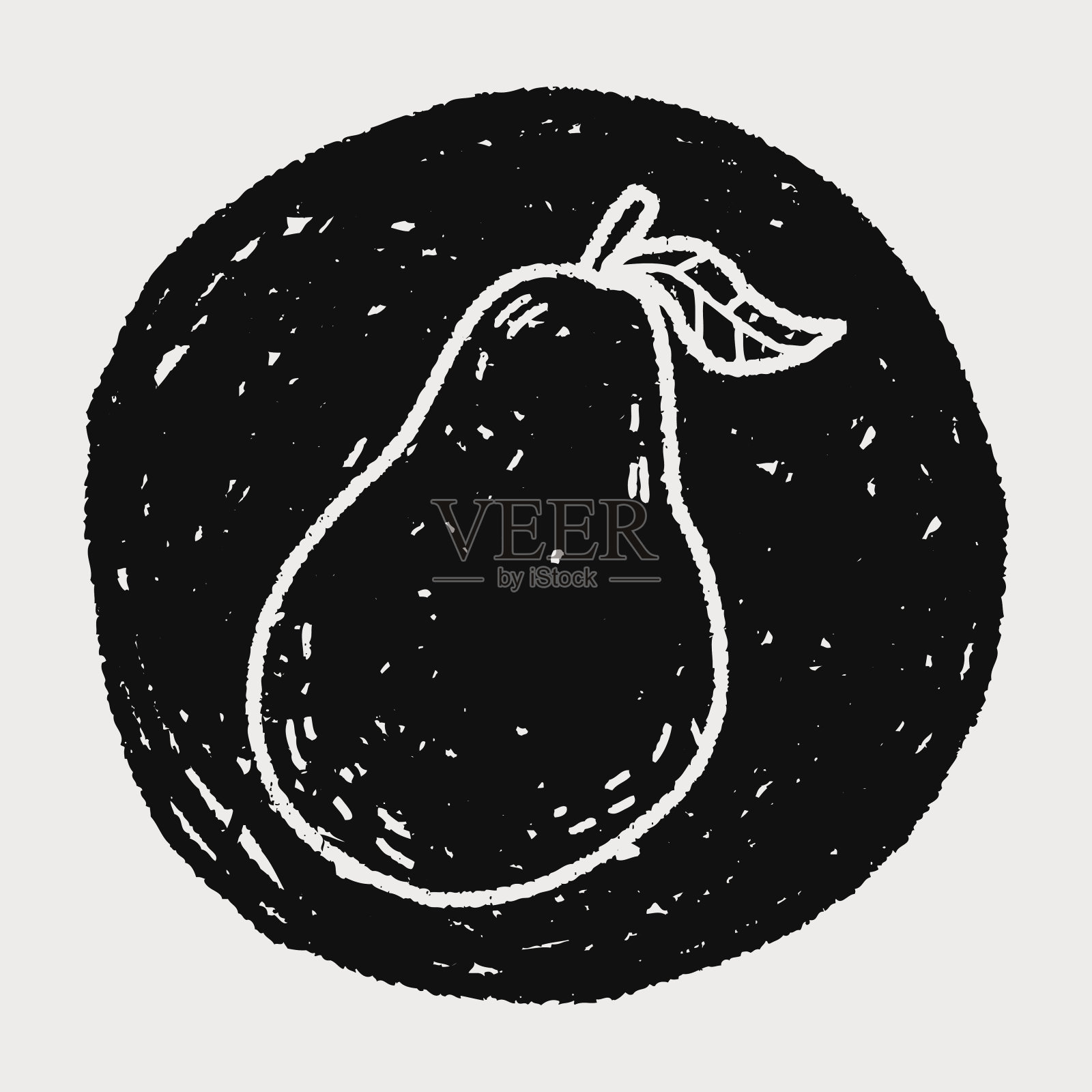 番石榴涂鸦插画图片素材