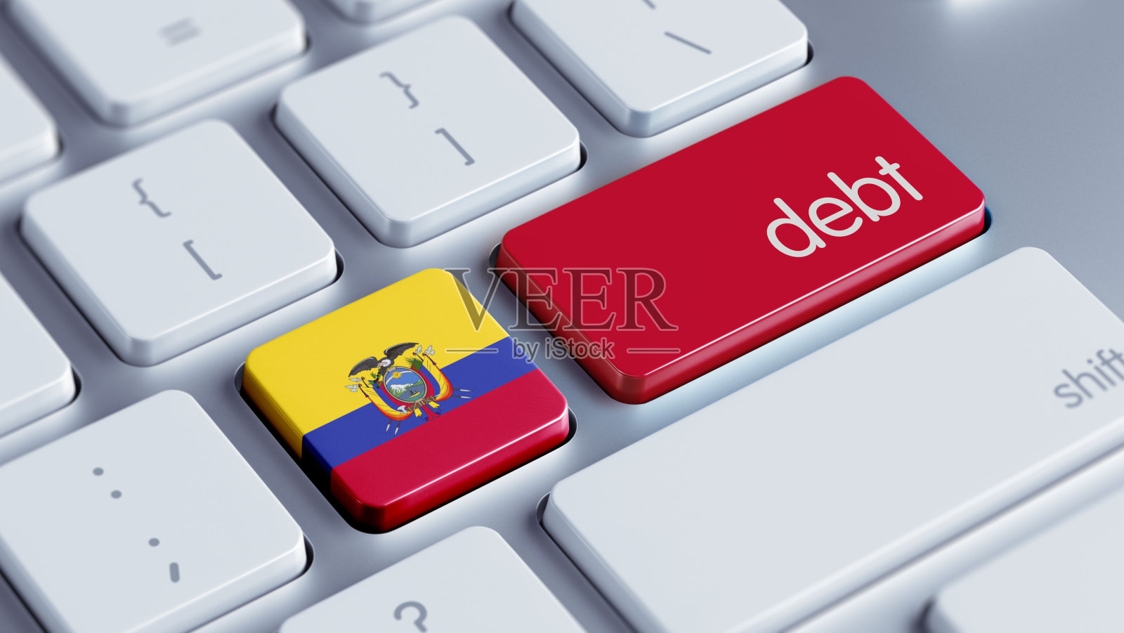 厄瓜多尔键盘概念照片摄影图片