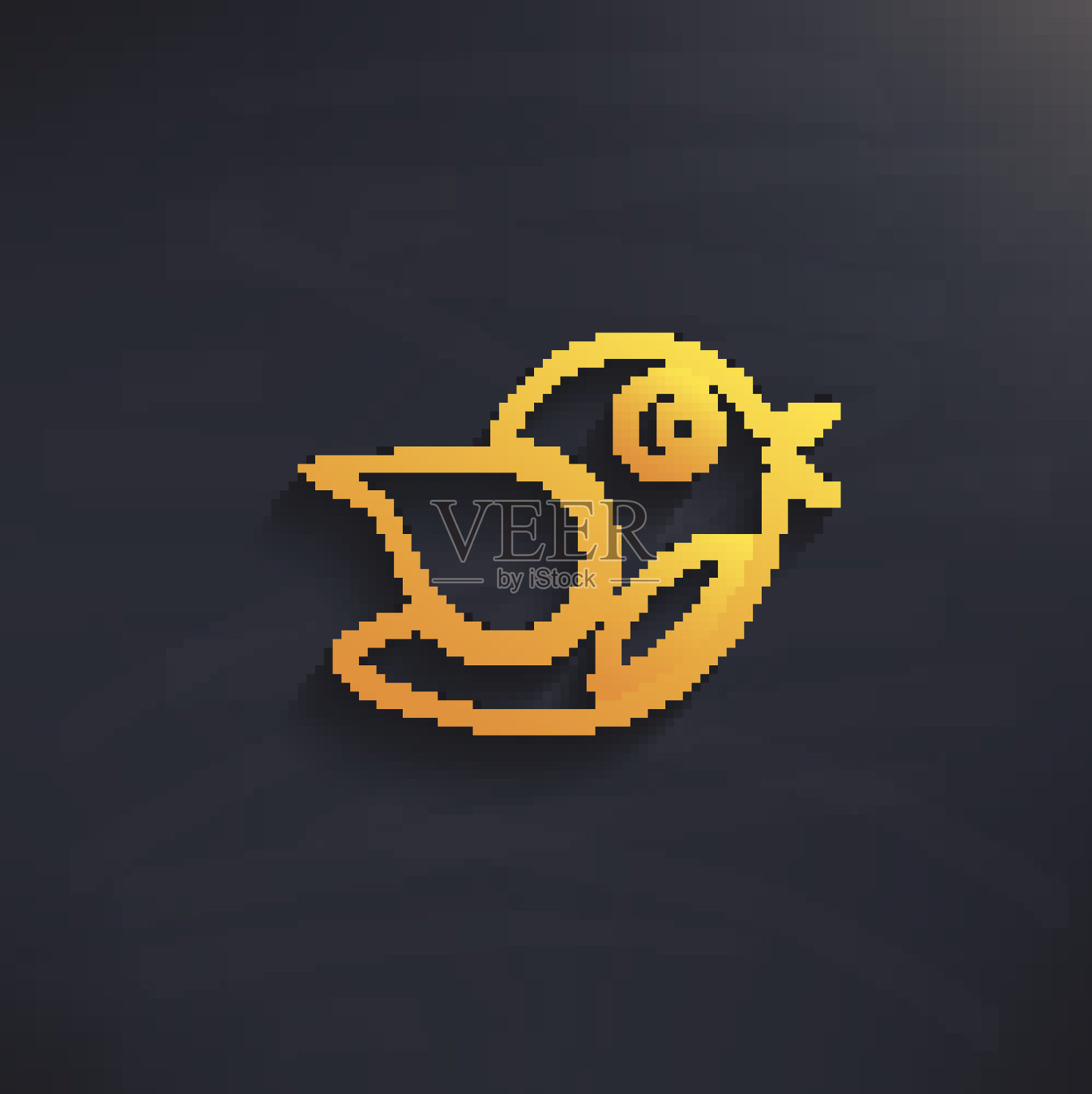 鸟在黑板背景上，干净的矢量插画图片素材