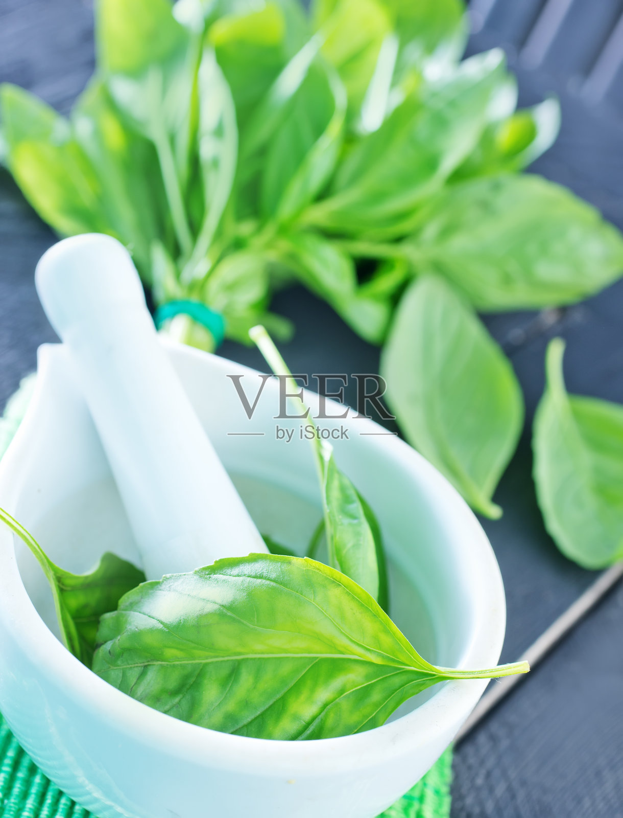 新鲜罗勒照片摄影图片