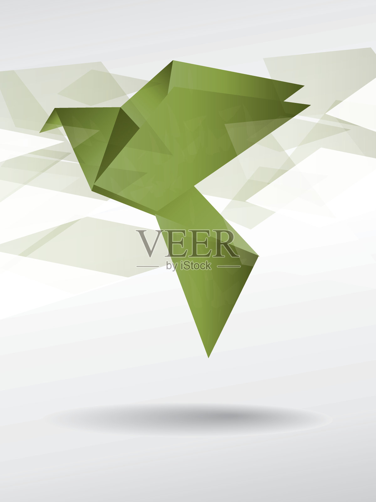 折纸日本纸飞鸟插画图片素材