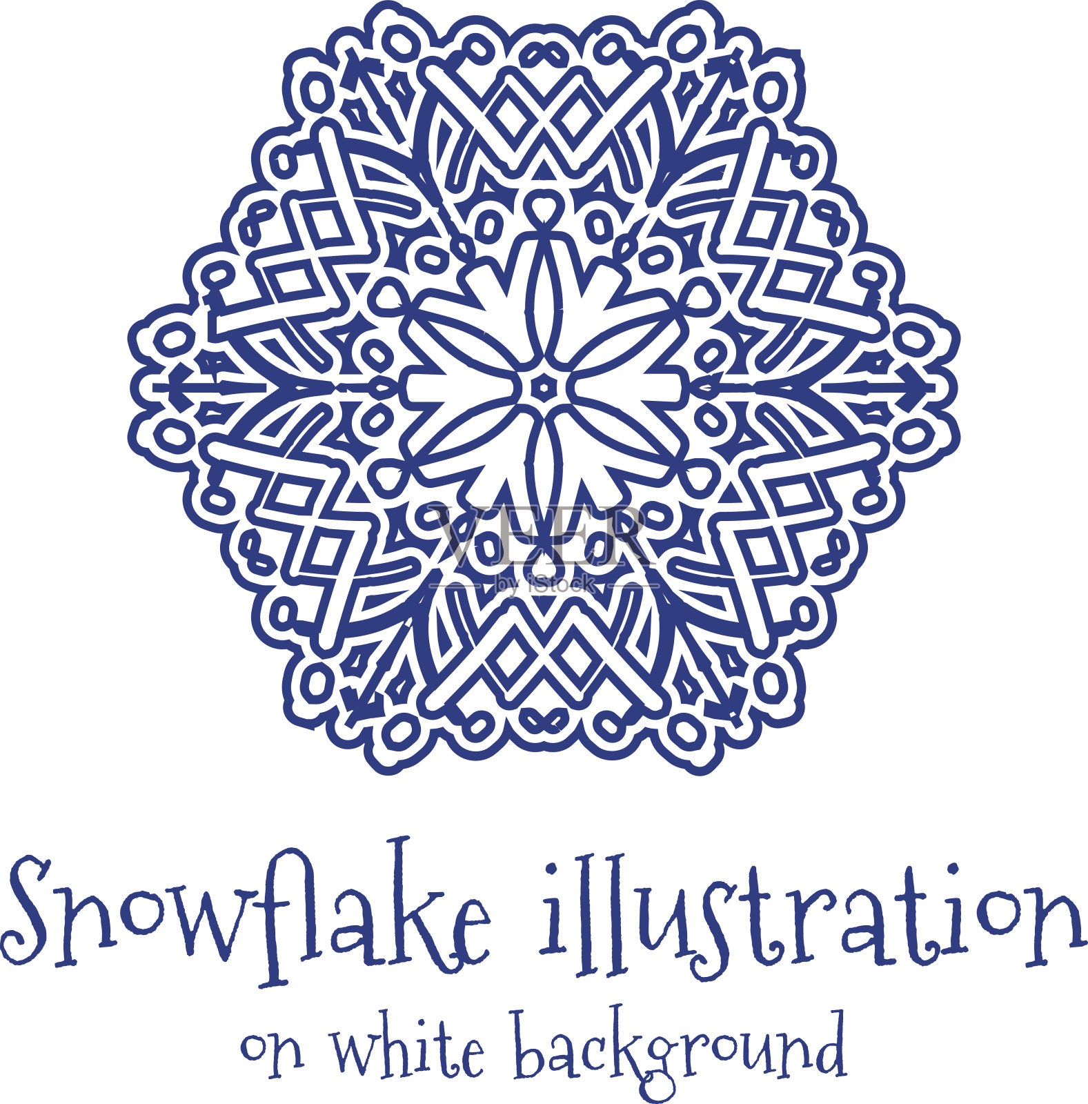 雪花图标插画图片素材