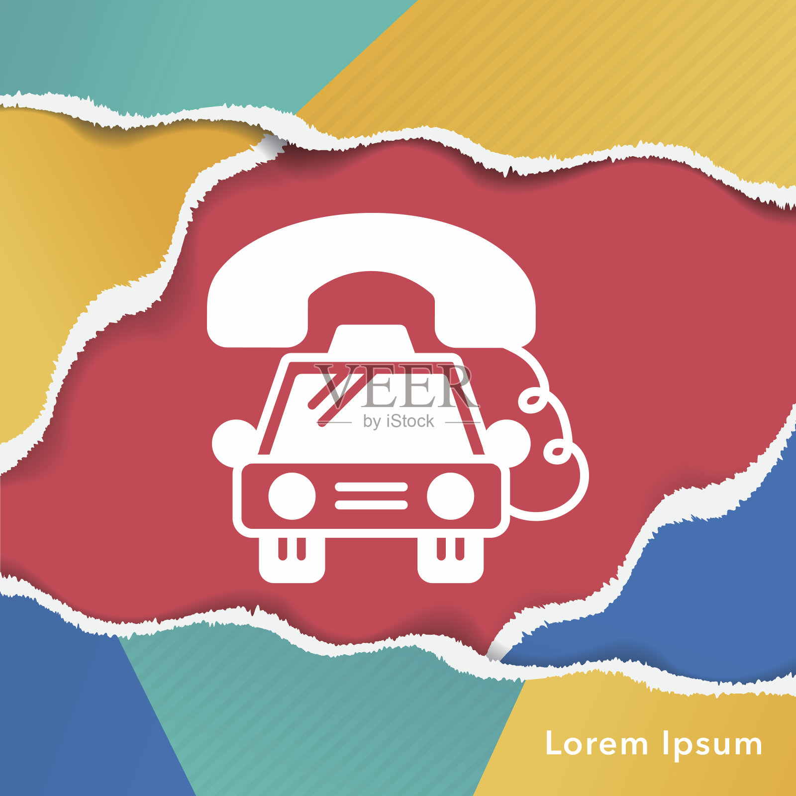 出租车图标插画图片素材