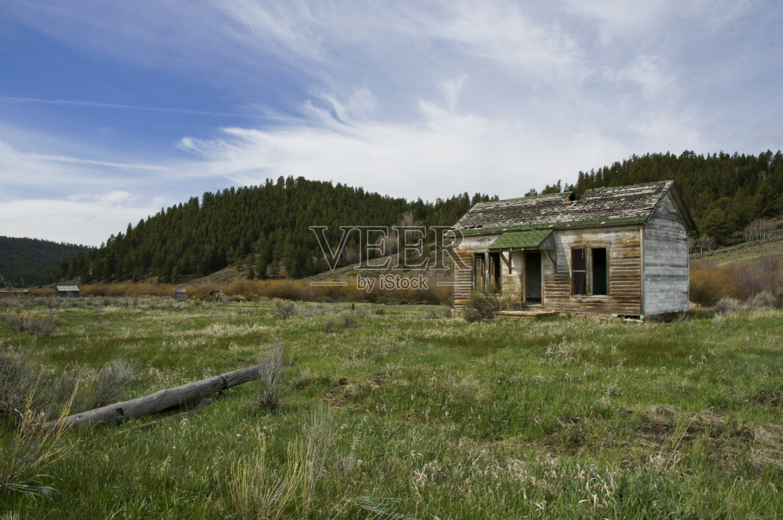 科罗拉多州南部的废弃建筑照片摄影图片