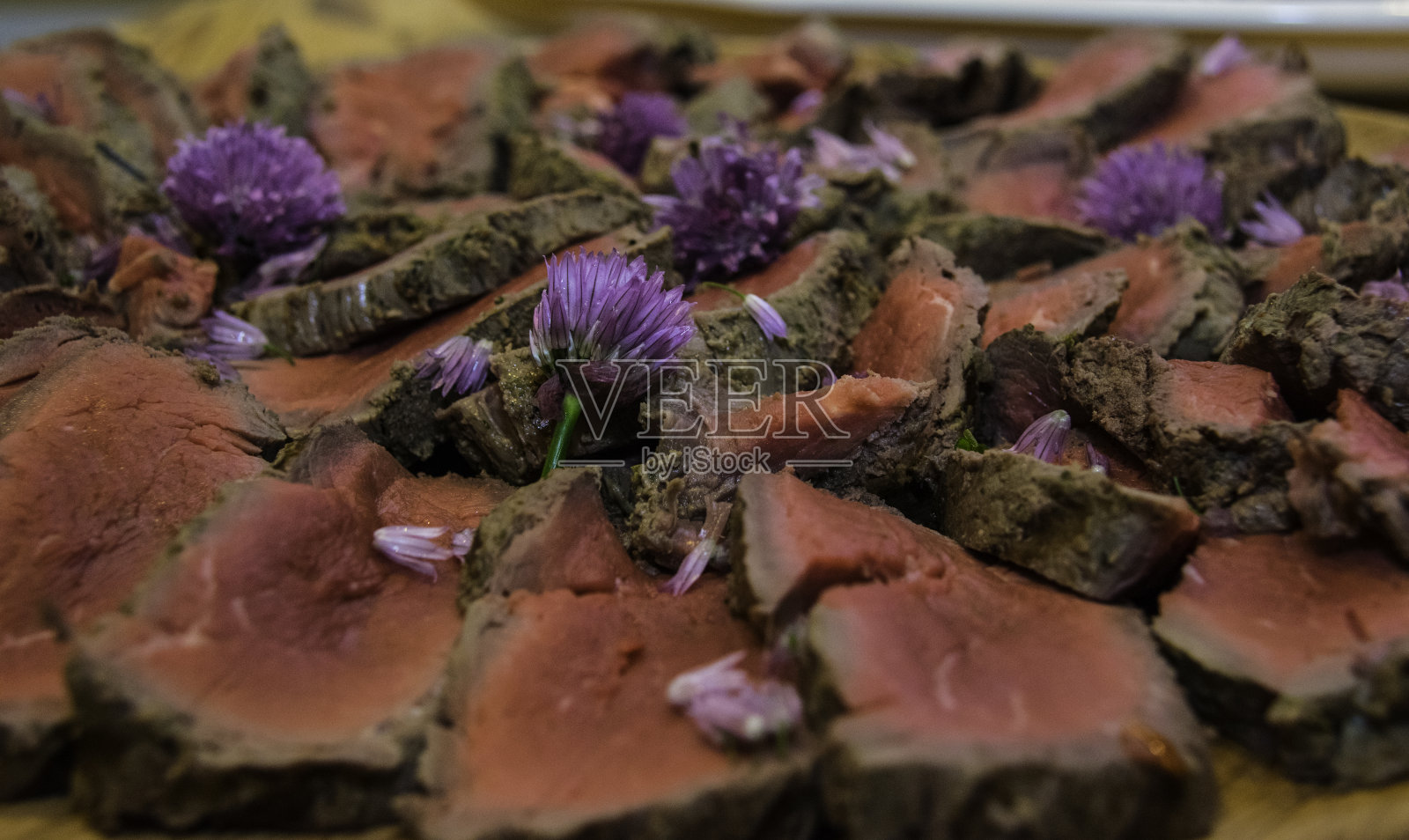 牛肉沙拉照片摄影图片