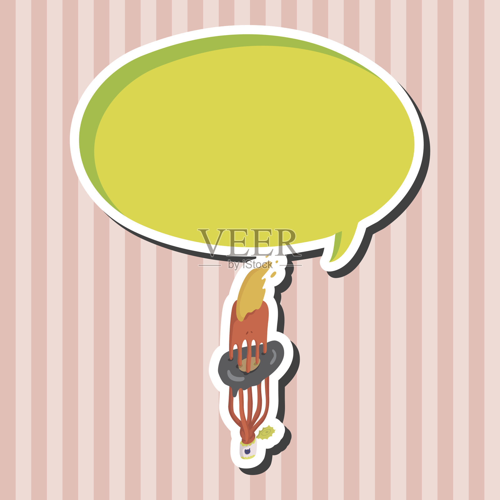 怪物卡通主题元素向量，eps插画图片素材