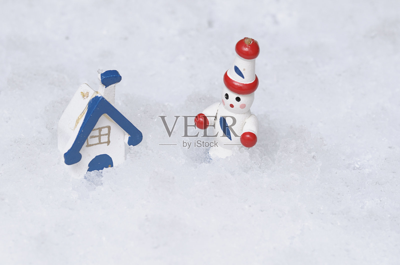 圣诞节装饰用的人造雪照片摄影图片