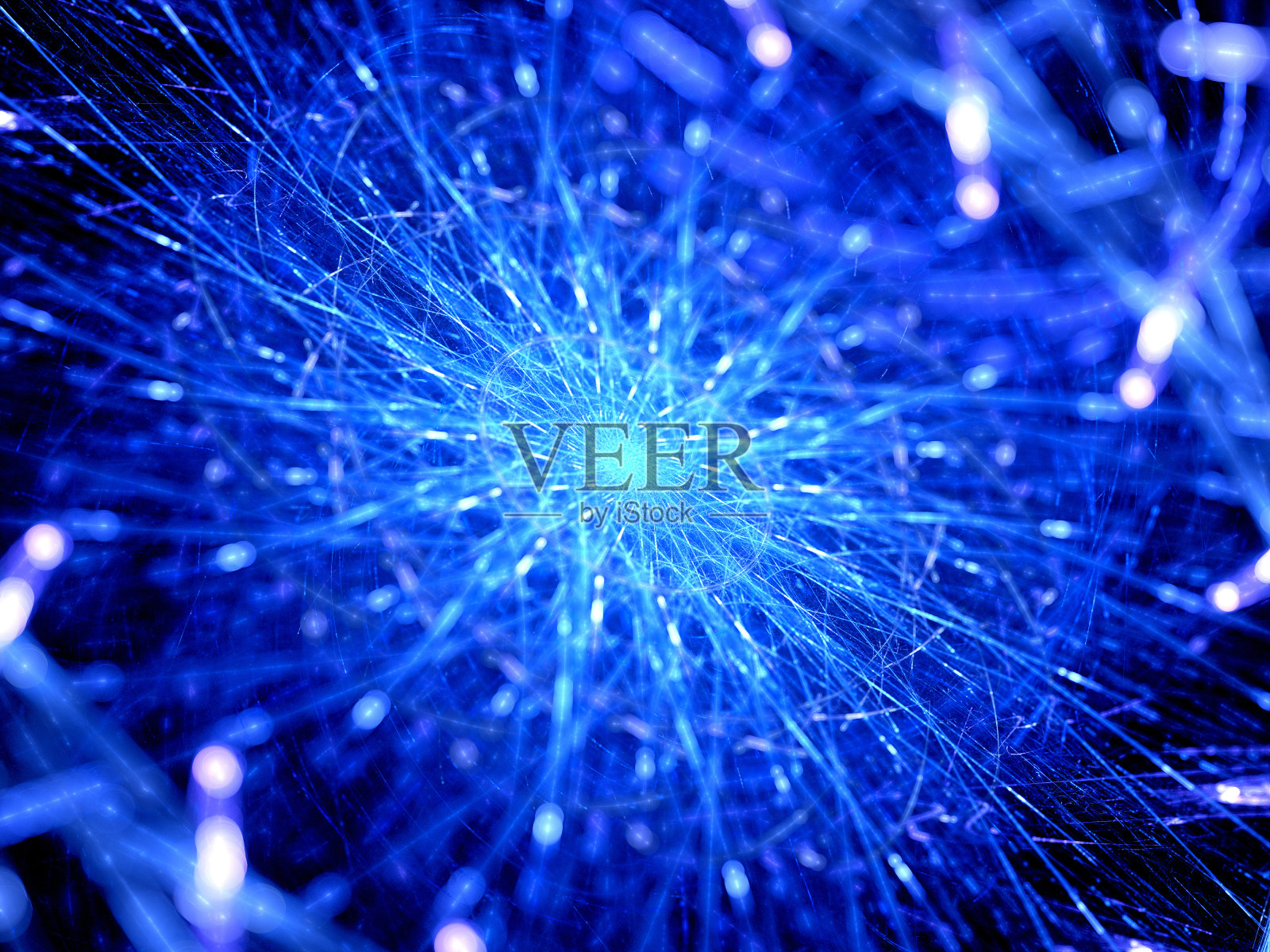 蓝色发光空间物体照片摄影图片