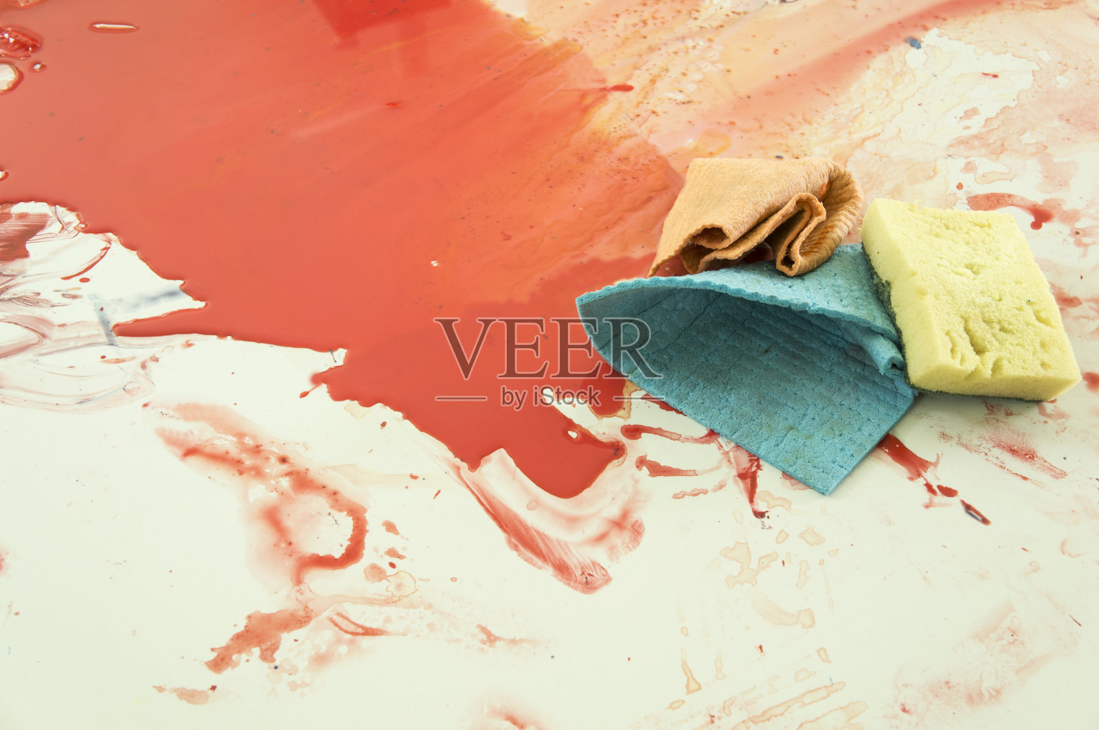 艺术水彩教育孩子玩的乐趣概念照片摄影图片