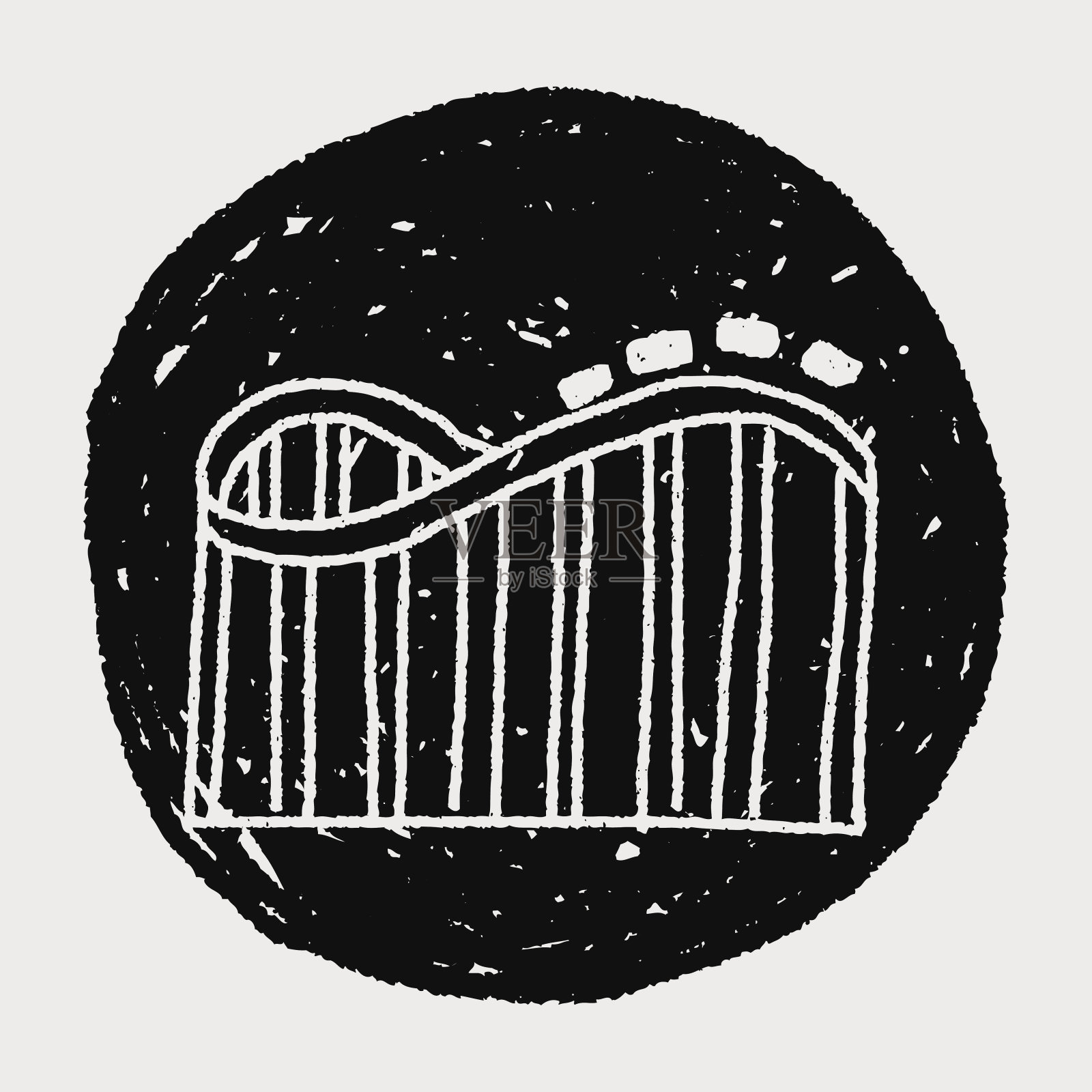 过山车涂鸦插画图片素材