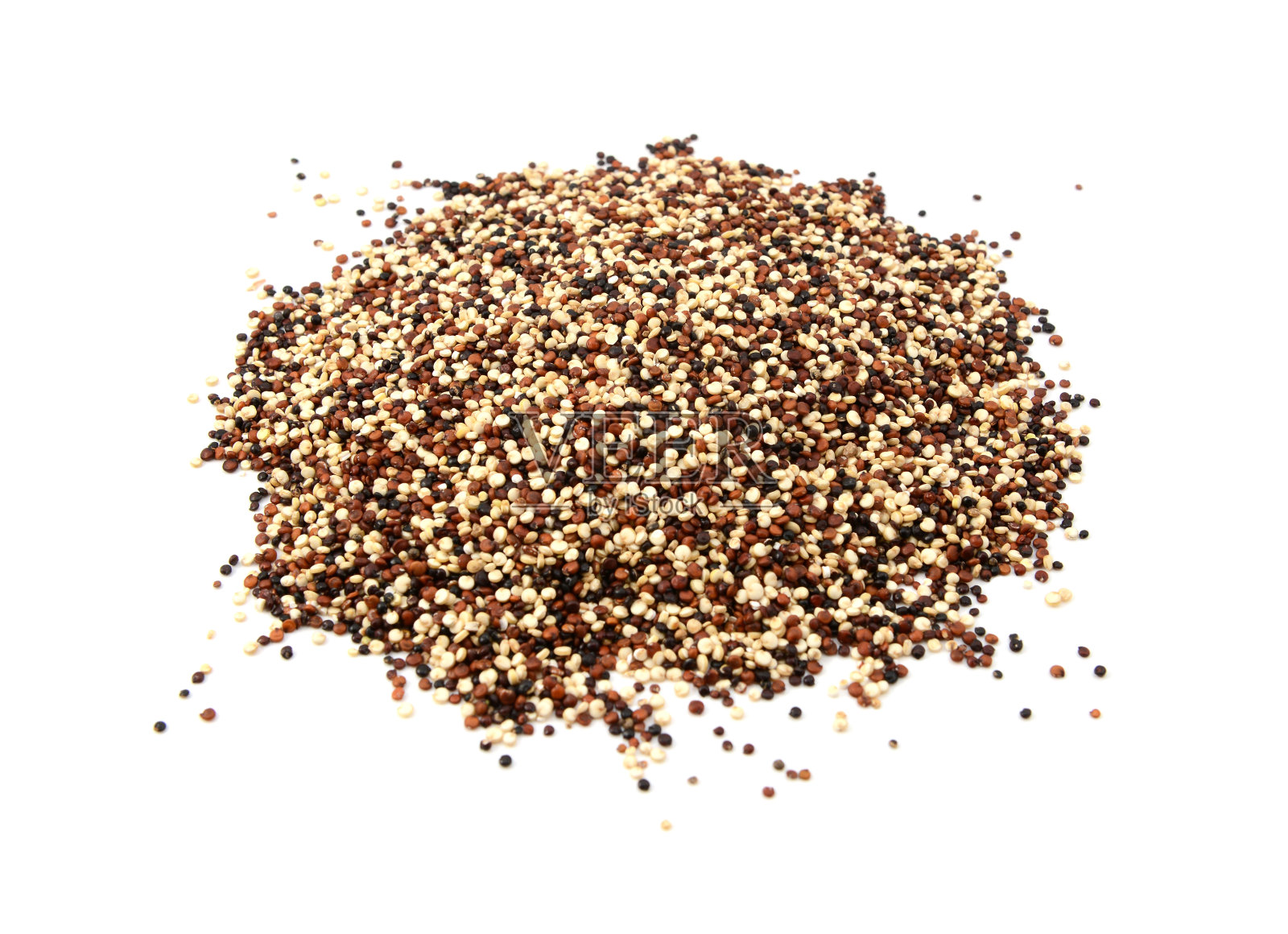 混合红，白和黑藜麦照片摄影图片