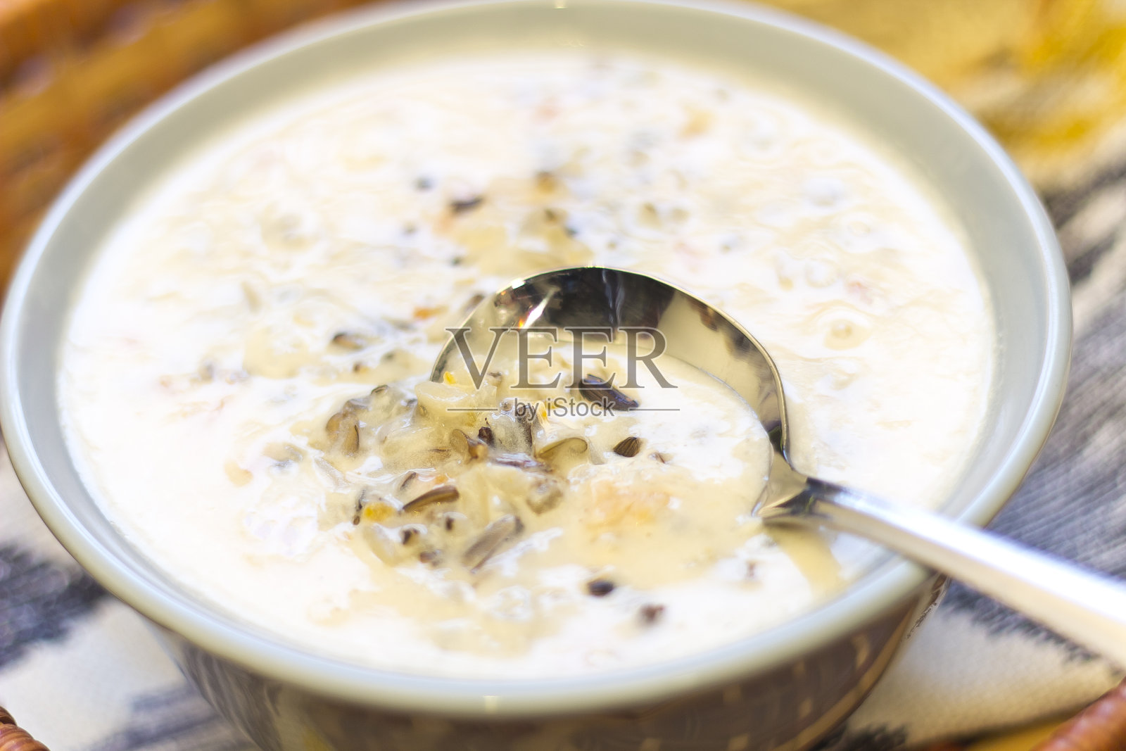 鸡菰米汤照片摄影图片