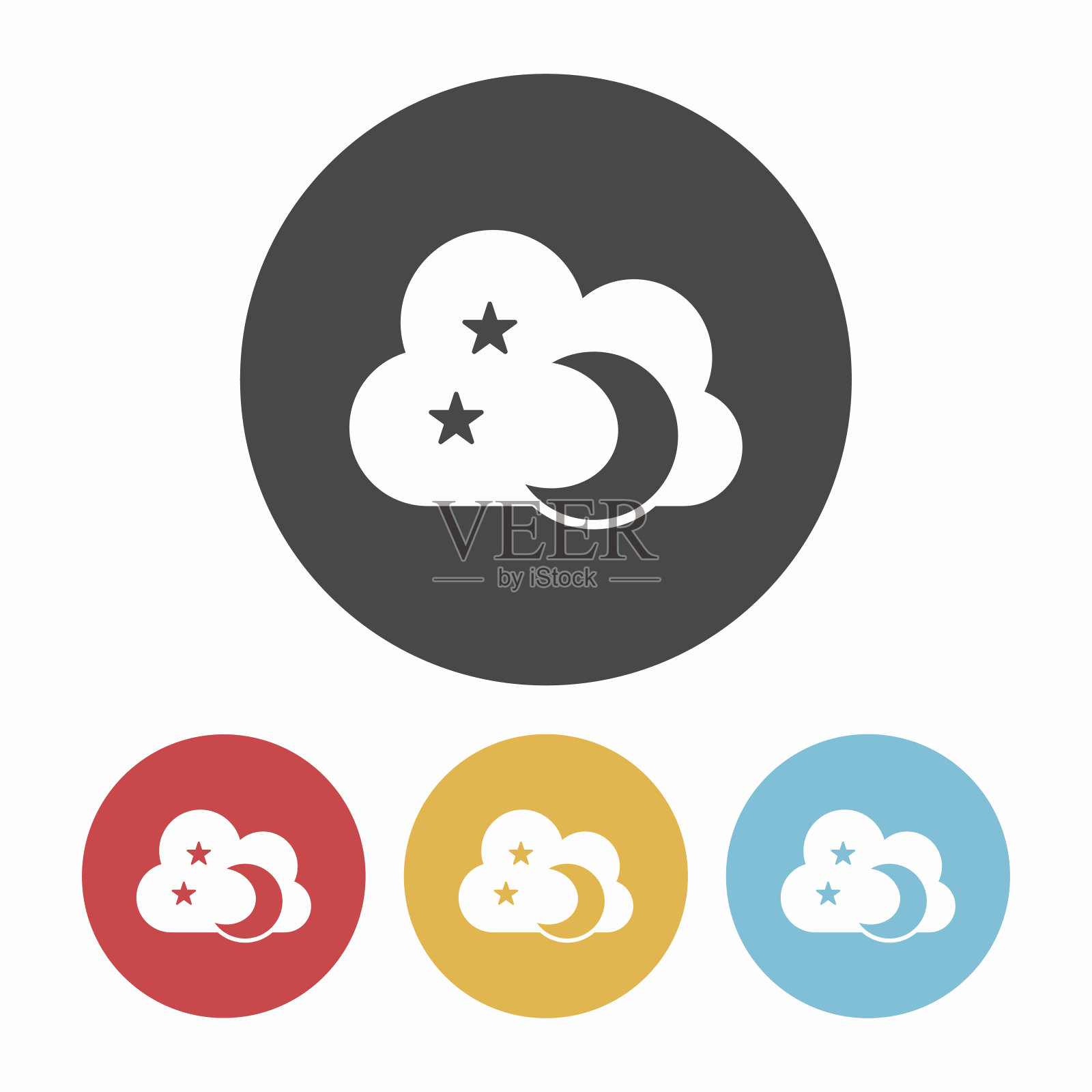 月球空间图标图标素材