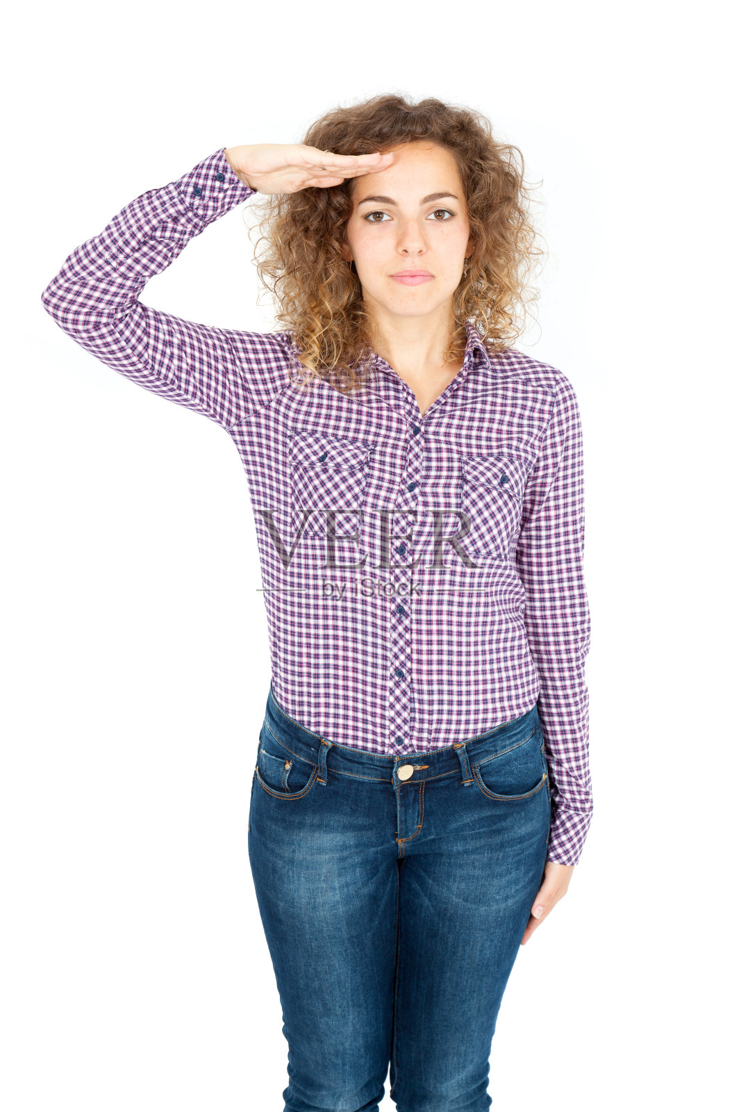 美丽的女人在不同的衣服里有不同的表情照片摄影图片