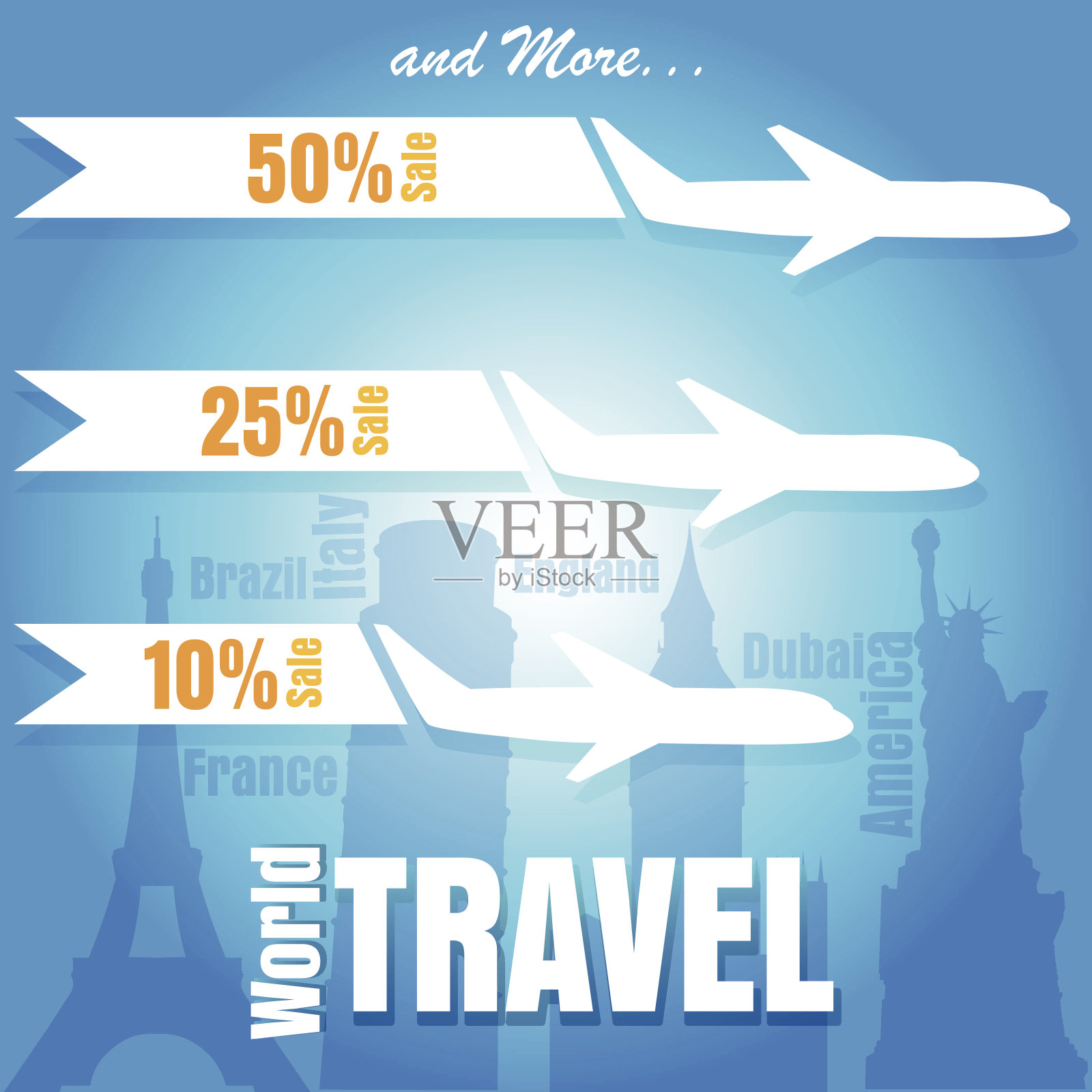 世界旅游插画图片素材