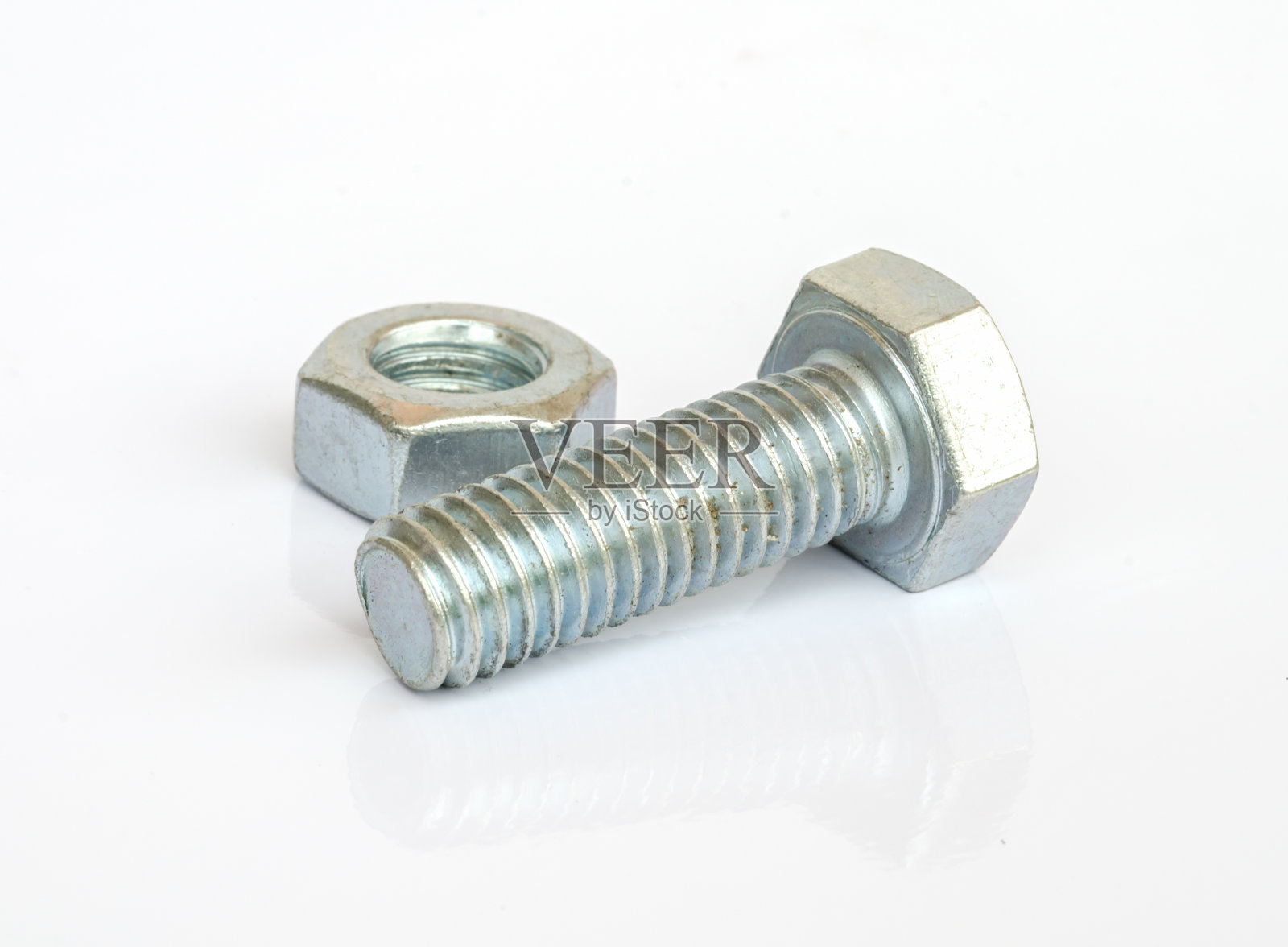 螺栓和螺母。照片摄影图片