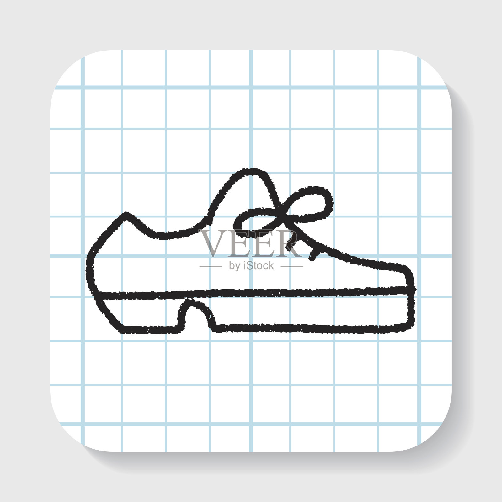 涂鸦皮鞋插画图片素材