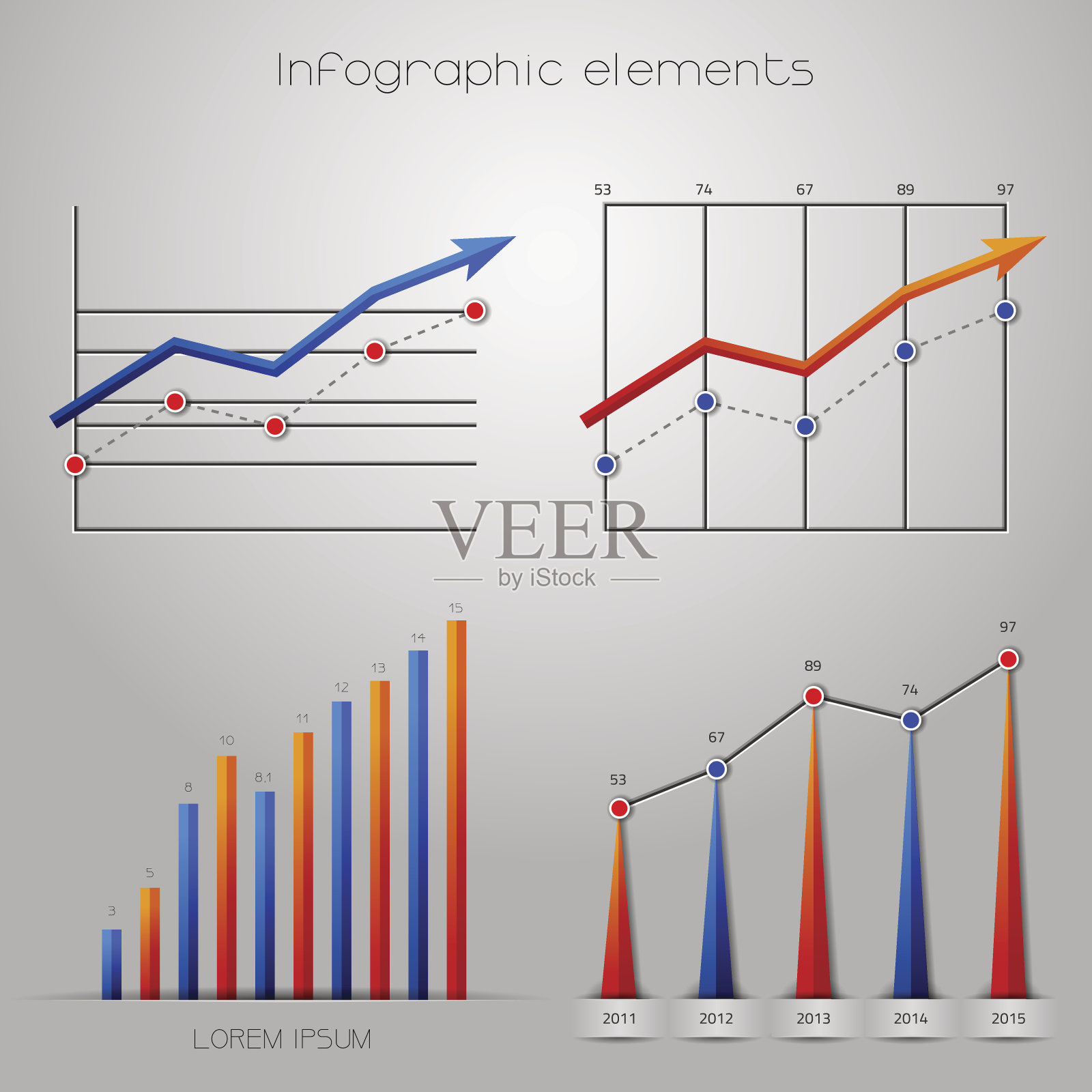 图表。插画图片素材