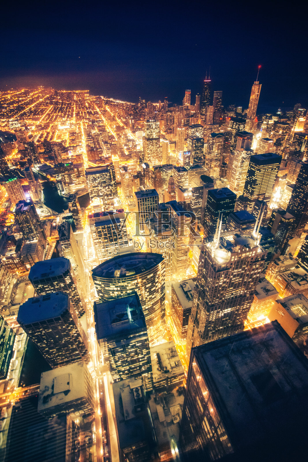 芝加哥的夜晚照片摄影图片