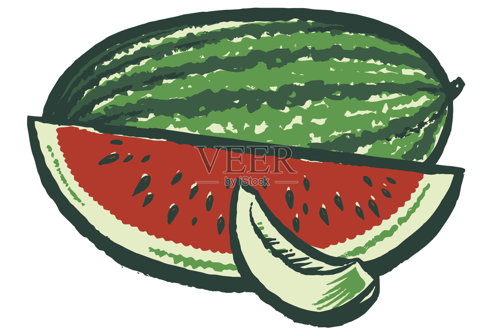 西瓜设计元素图片