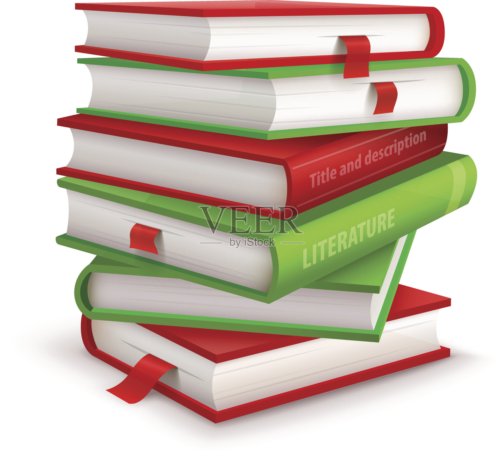 一大堆书插画图片素材