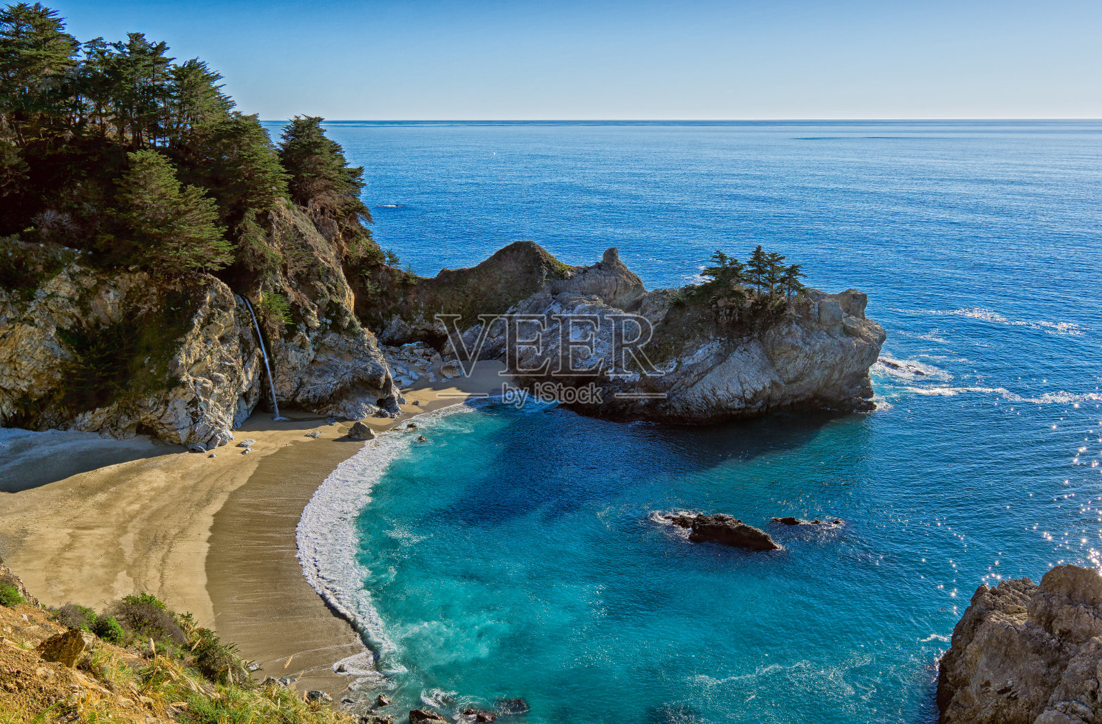 茱莉亚菲佛瀑布照片摄影图片