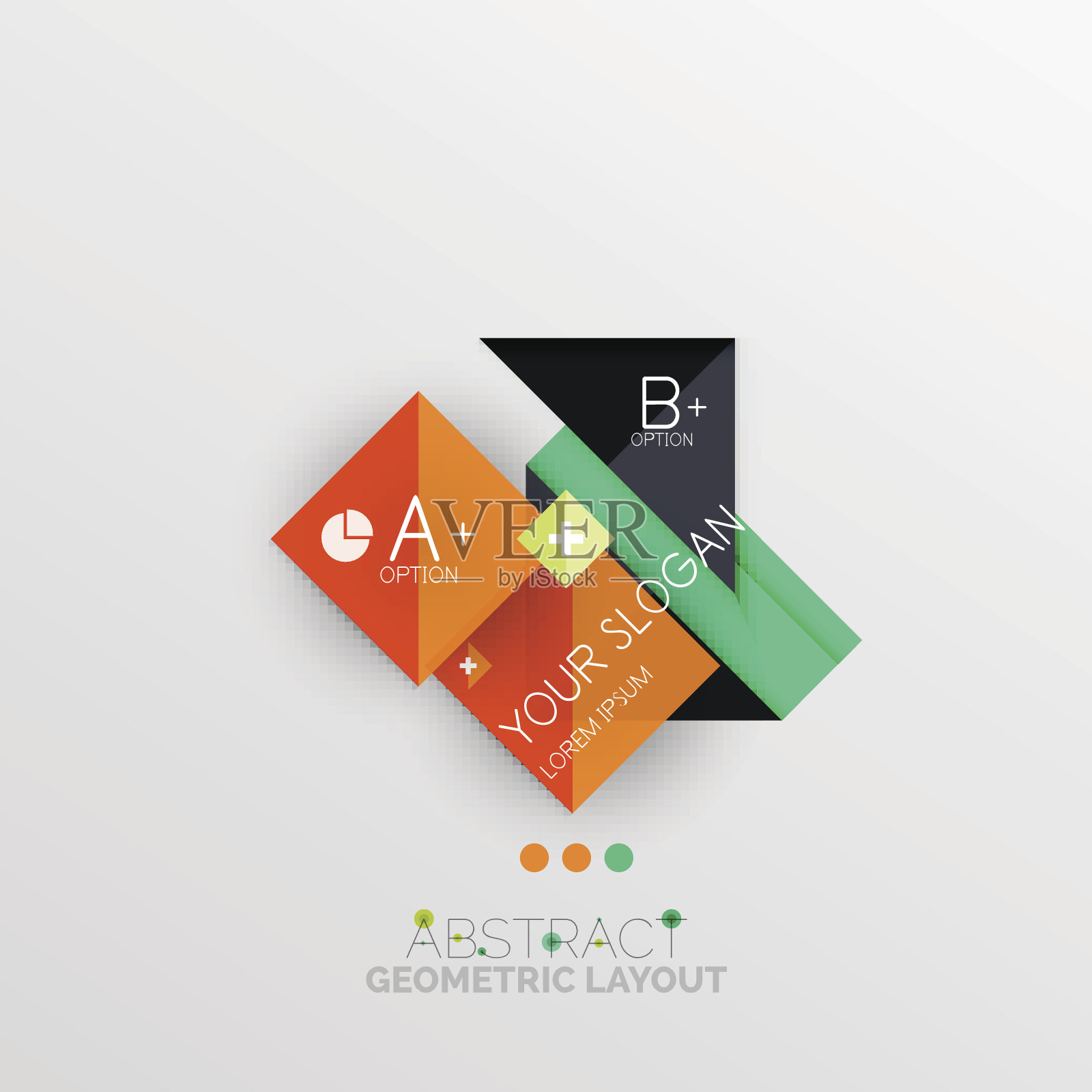 现代抽象几何信息横幅插画图片素材