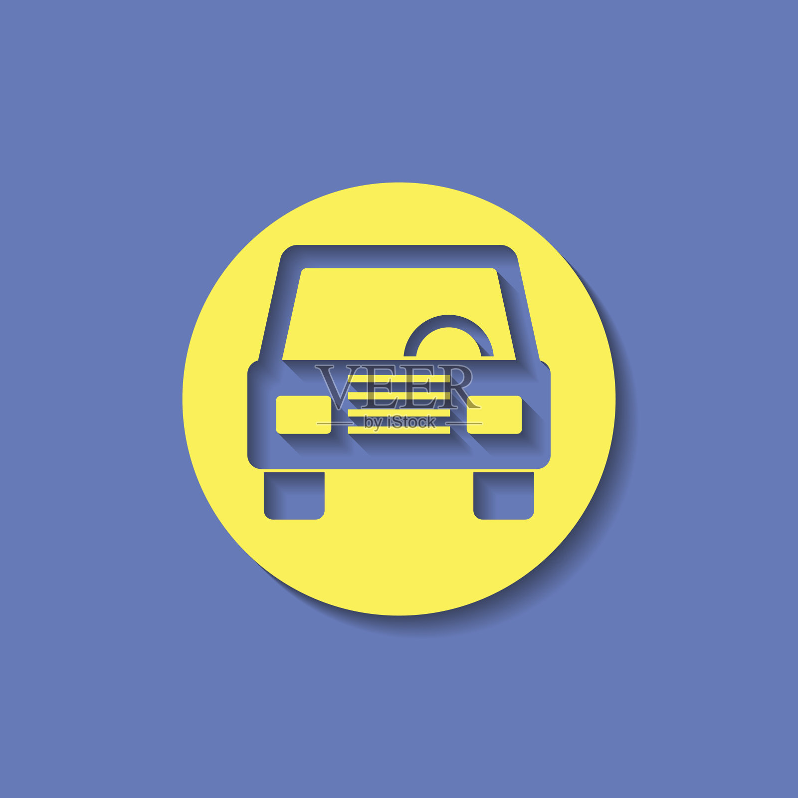 车前标志插画图片素材