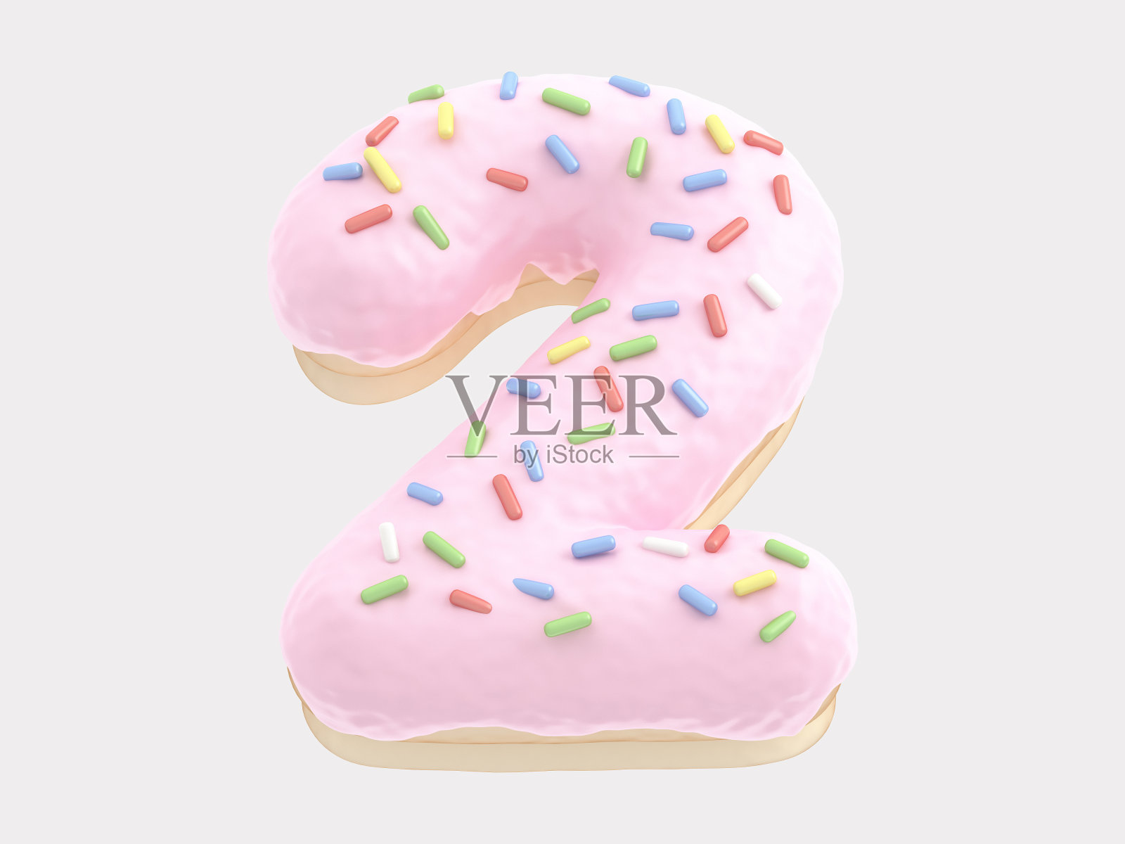 粉色奶油甜甜圈照片摄影图片