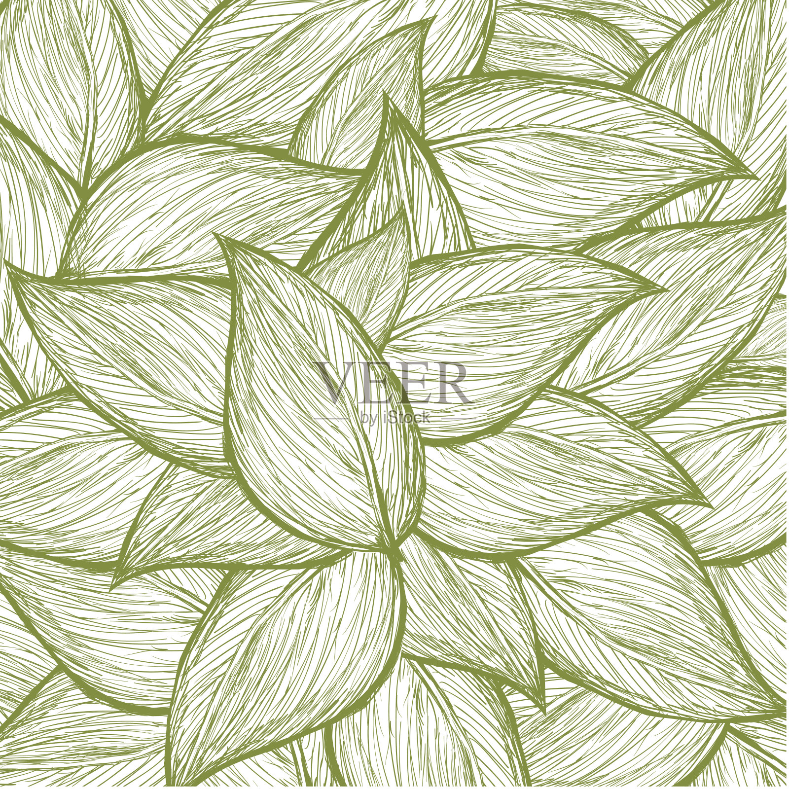 树叶的背景插画图片素材