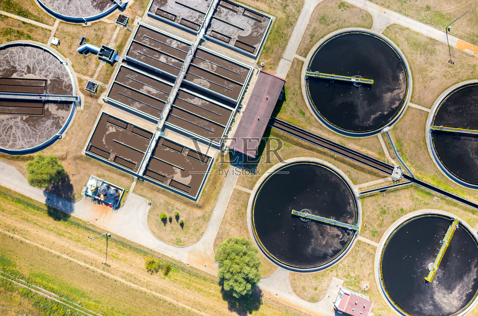 污水处理厂照片摄影图片