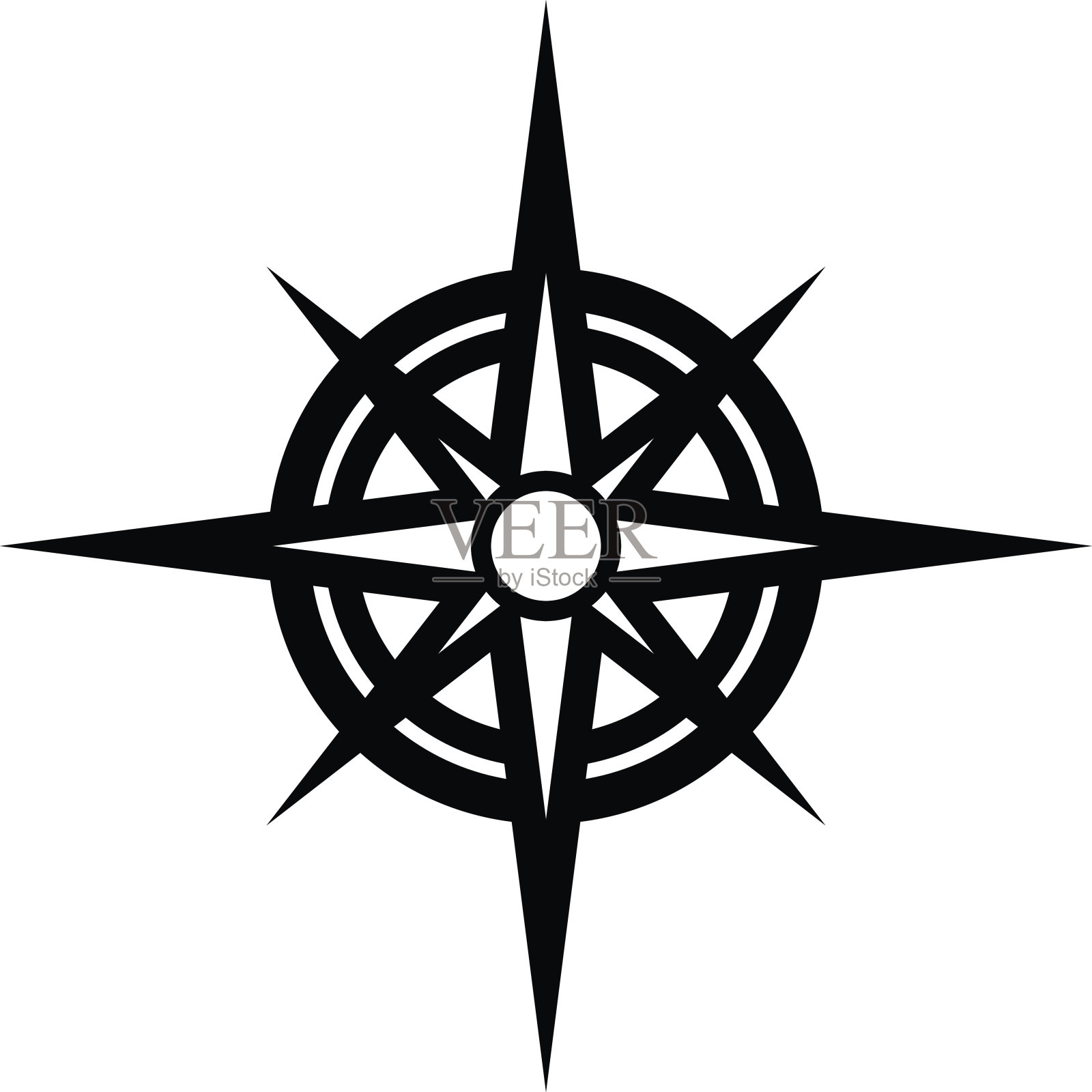 旅游导航指南针设计元素图片