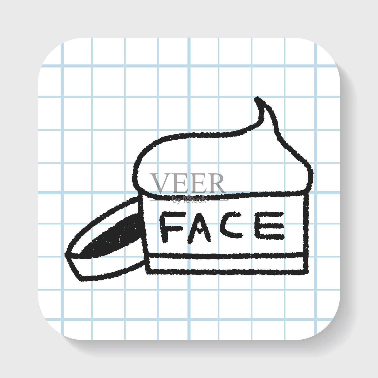 涂抹面霜设计元素图片