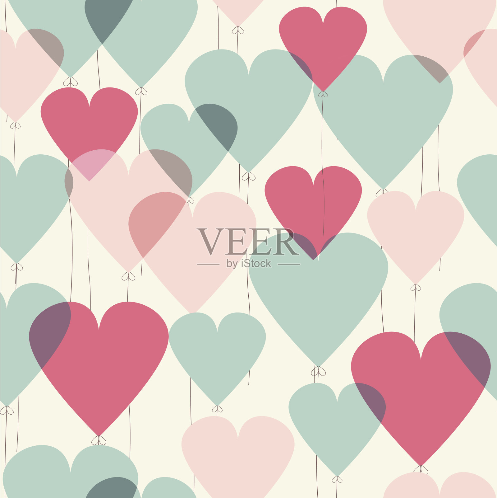 心形特写插画图片素材