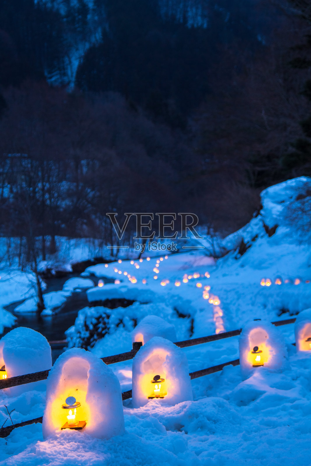 日本的Yunishigawa Kamakura节照片摄影图片