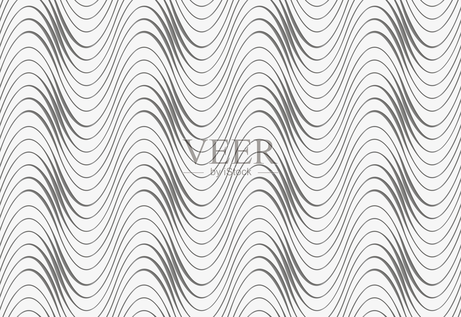 灰色波浪状纹理，增厚插画图片素材