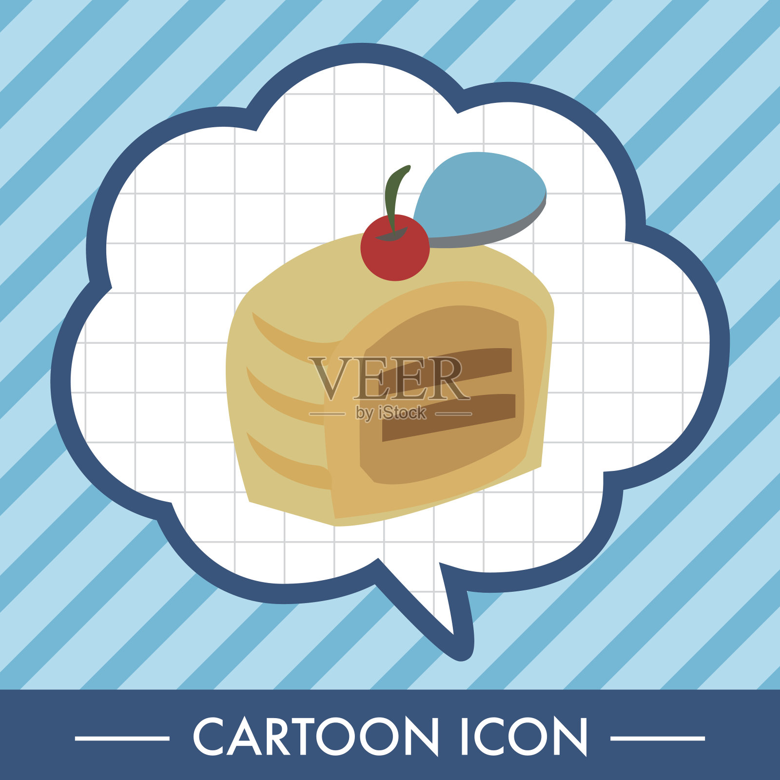 装饰蛋糕主题元素插画图片素材